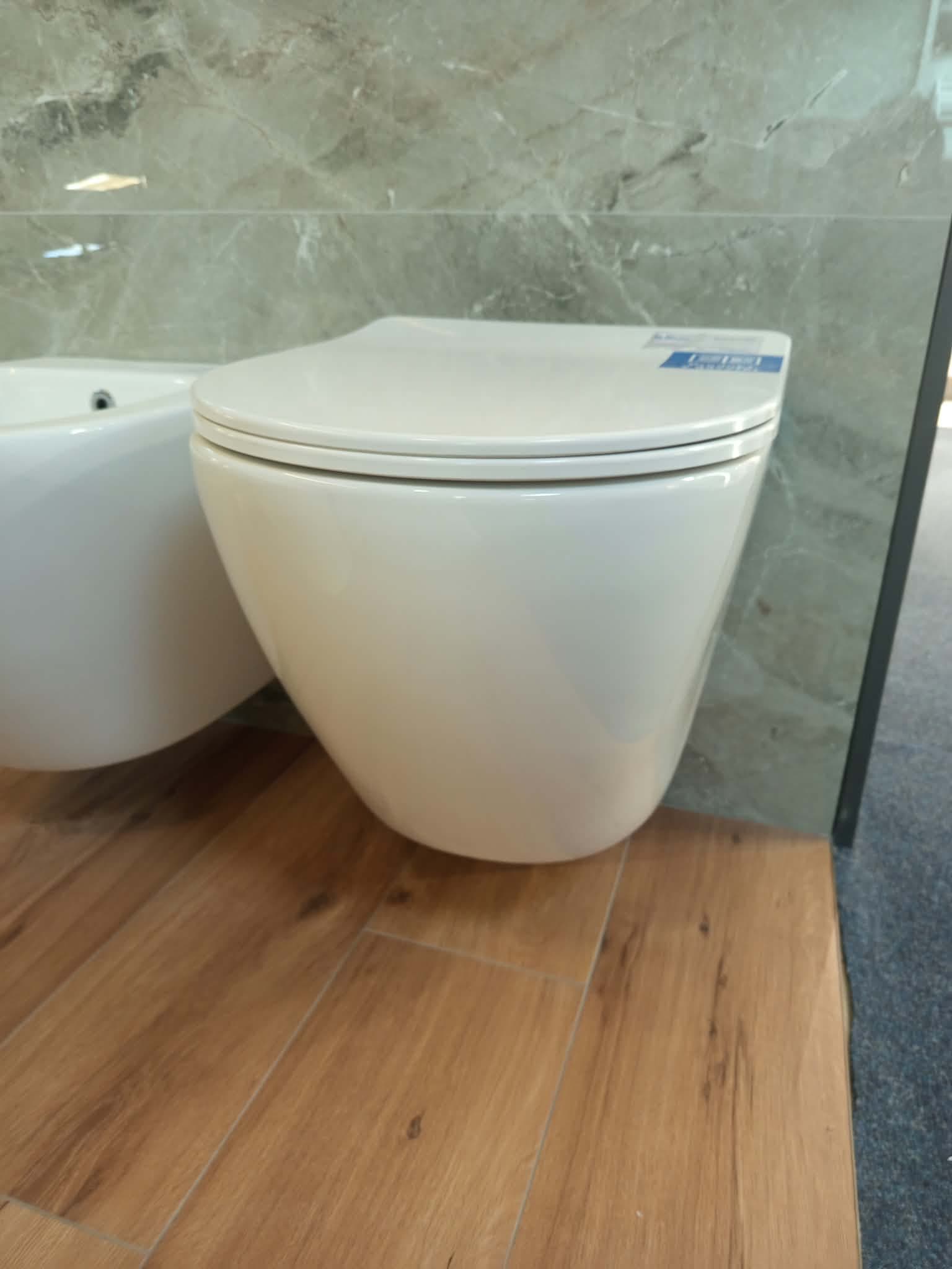 IO FROYA miska wc wisząca Rimless 490x365 mm z deską slim wolnoopadającą z funkcją łatwego wypinania CE.FROWC490 *16*W dostępna na indeksie OI-CS-CEFRO490046ENR.I  **ekspo - Powystawowy Ciechanów