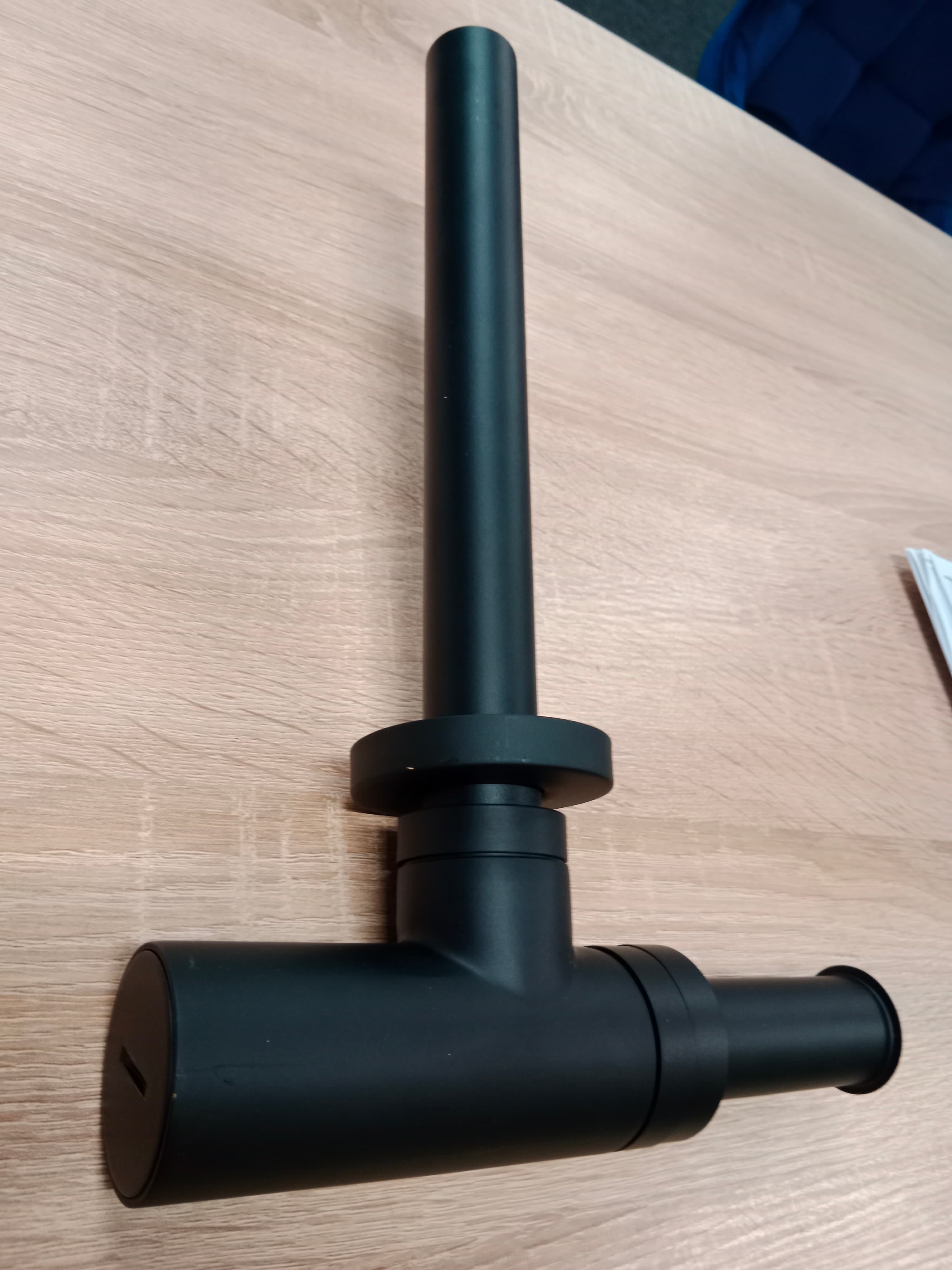 MCALPINE Syfon umywalkowy bez spustu (czarny) 120 BLACK  *12  **ekspo - Powystawowy Zamość
