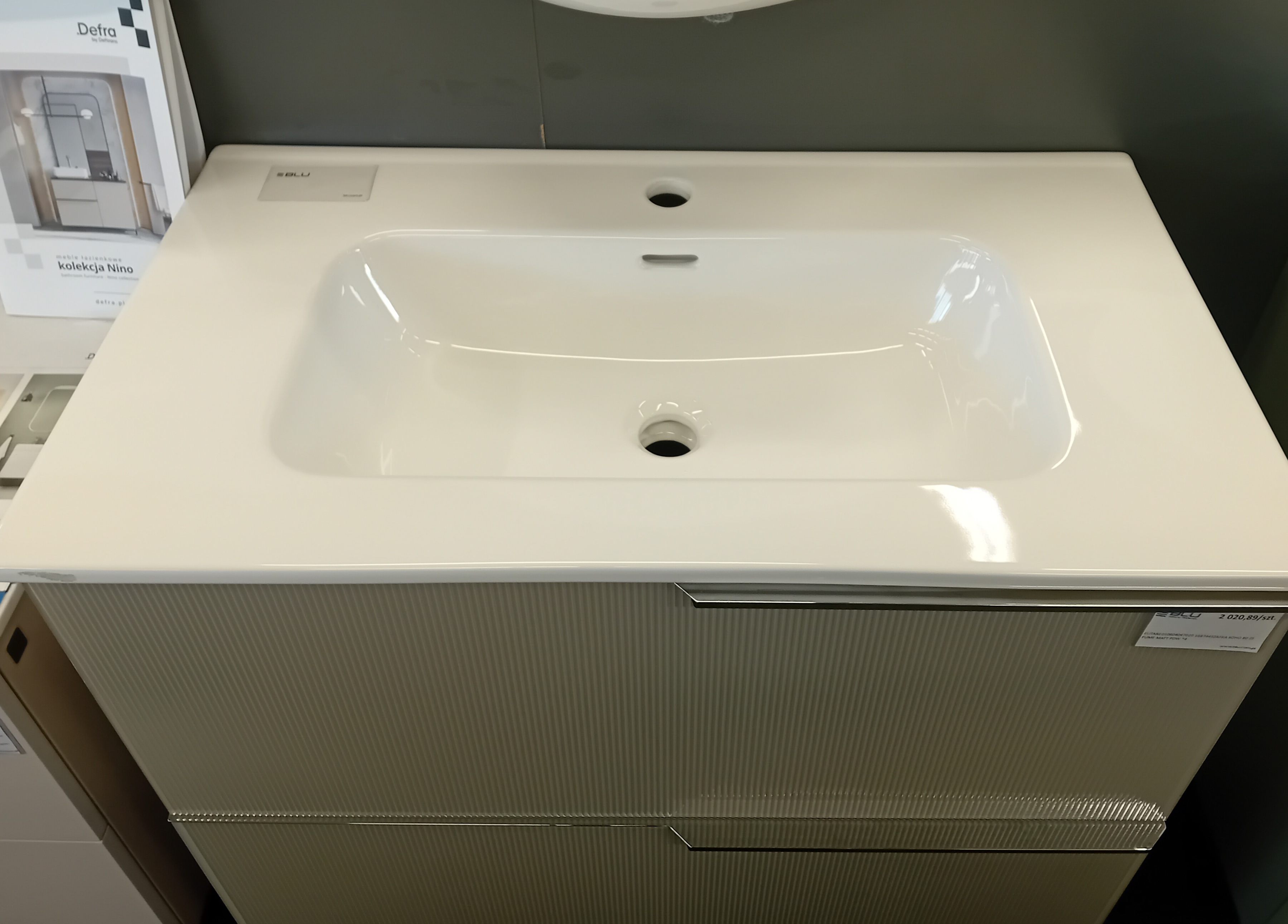 ELITA  RE040803068060   145840  UMYWALKA SKAPPA 80 CERAM WHITE   *23 - Powystawowy Łowicz