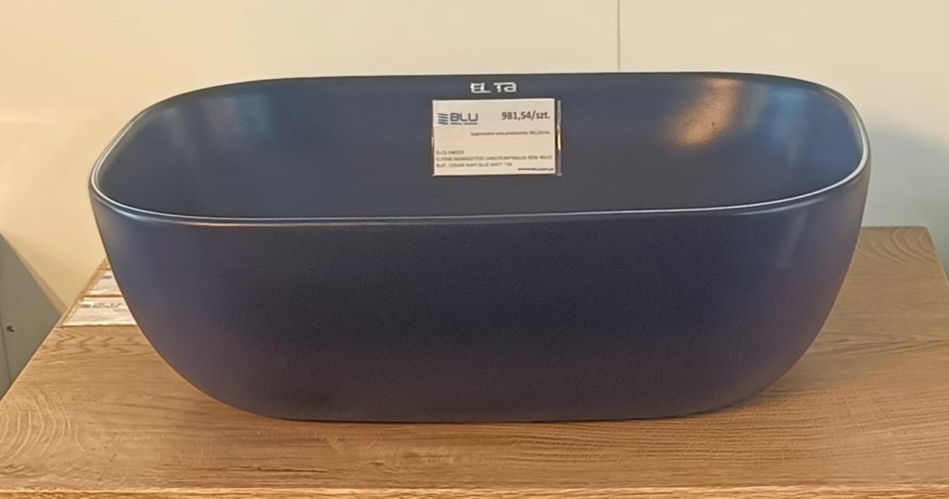 ELITA  RE040460037030   146029  UMYWALKA RENI 46x33 BLAT, CERAM NAVY BLUE MATT   *46 - Powystawowy Zielona Góra