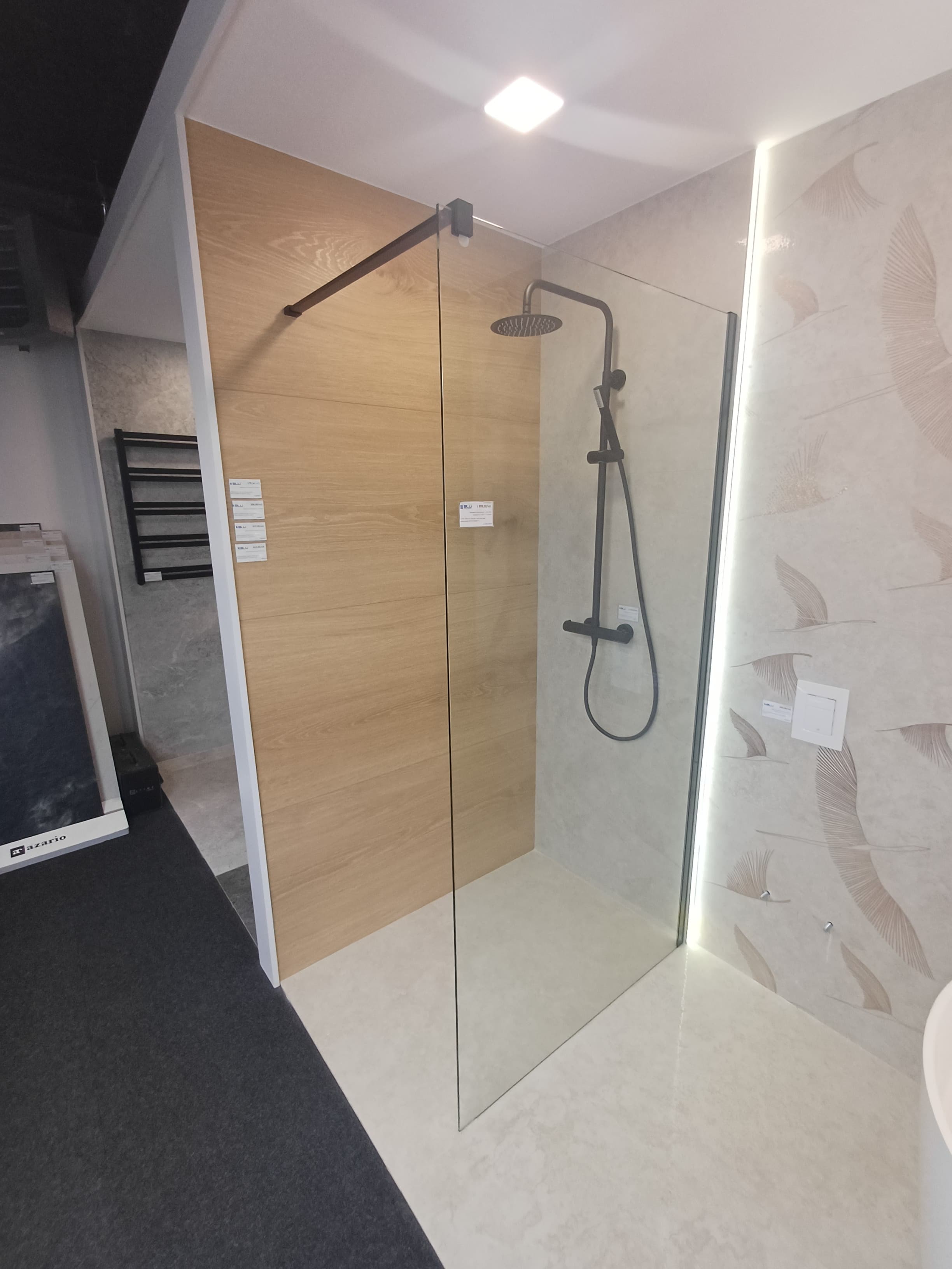 IO ENO WALK-IN 100x200 profil czarny szkło przezroczyste ENO4P1000607 *9 *W  **ekspo - Powystawowy Lubliniec