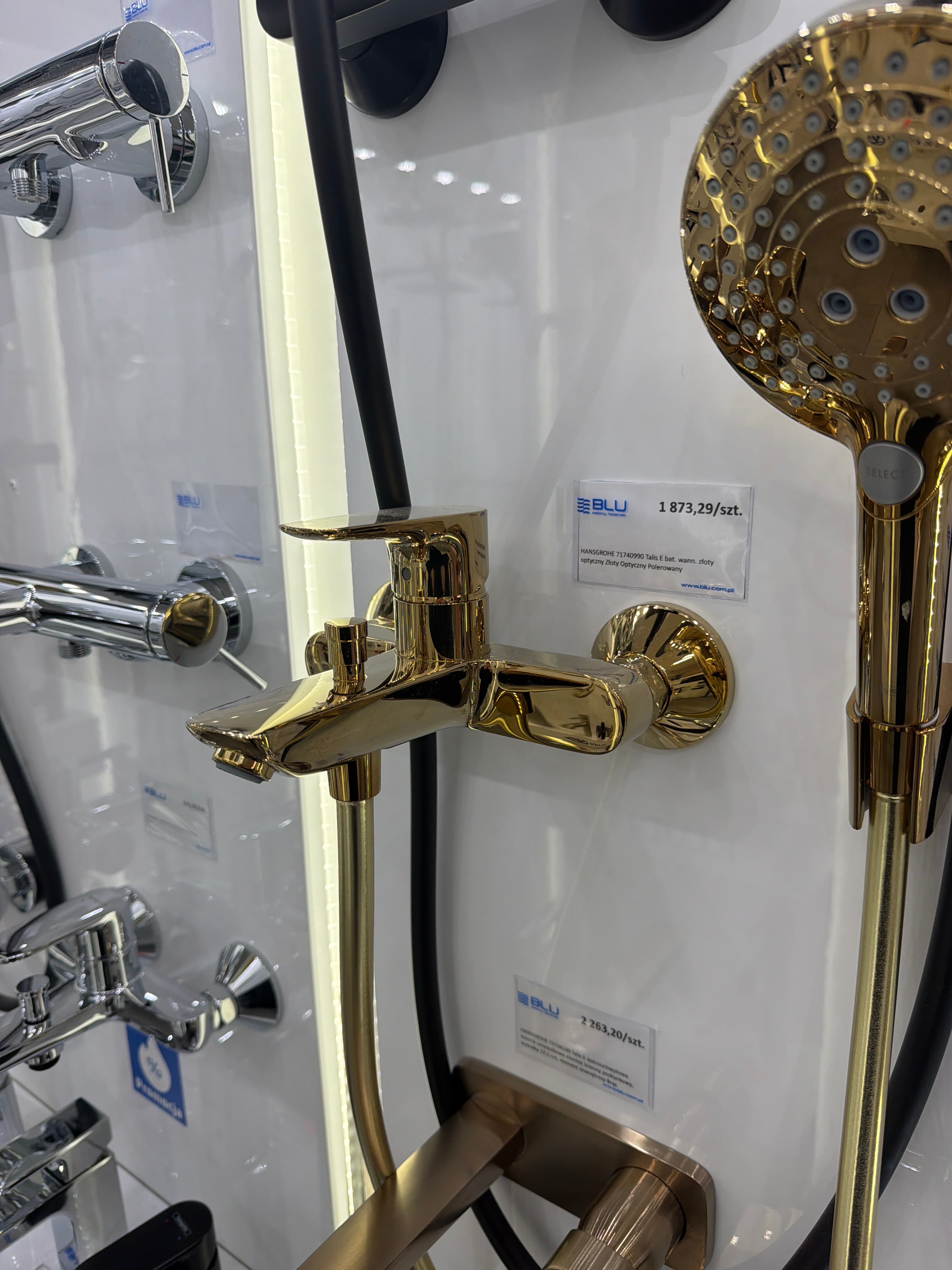 HANSGROHE 71740990 Talis E bat. wann. złoty optyczny Złoty Optyczny Polerowany  **ekspo - Powystawowy Łomża