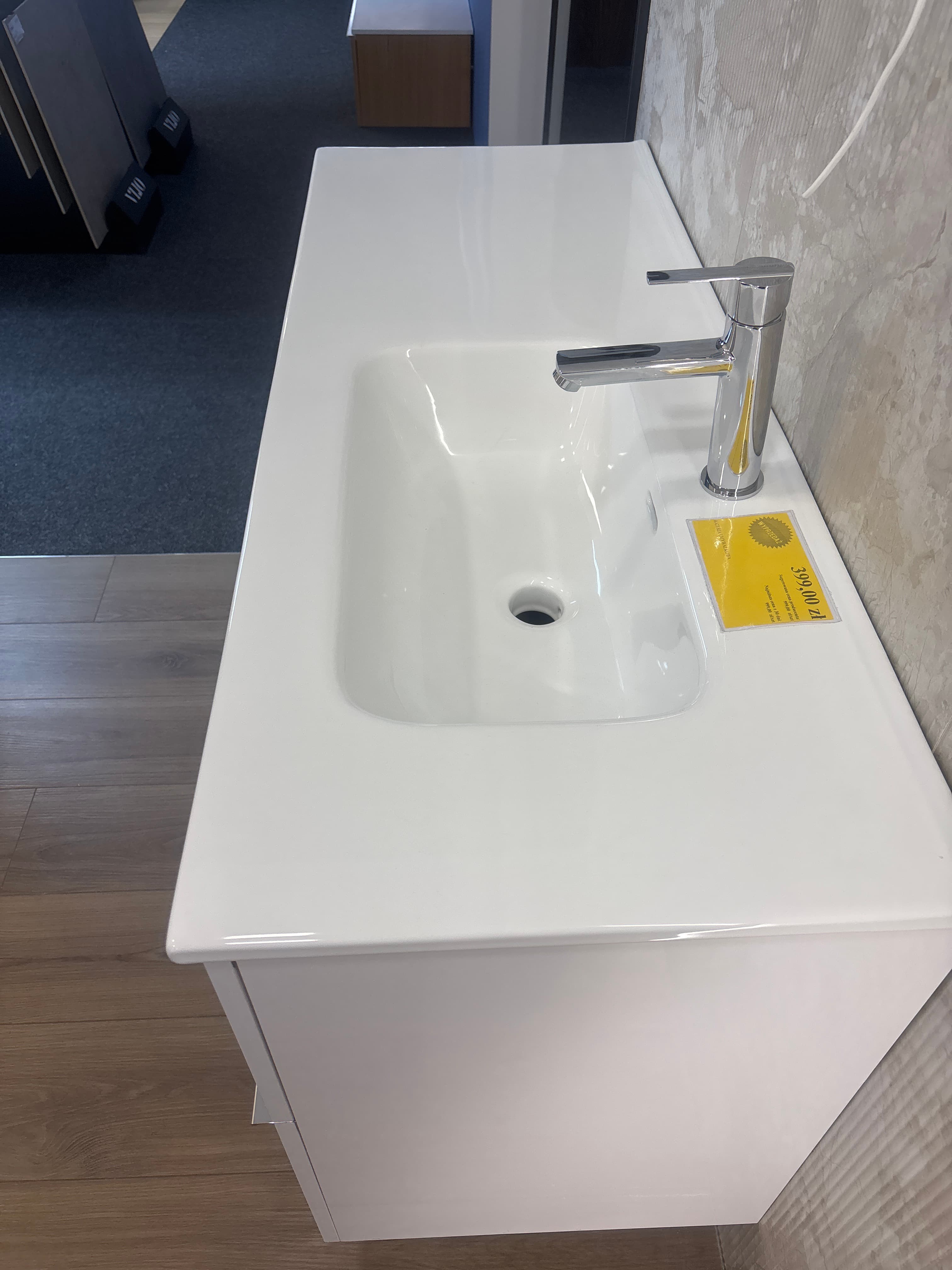 ELITA  RE041205168060   145925  UMYWALKA SKAPPA 120 PRAWA (80+40) CERAM WHITE   *14 - Powystawowy Łódź Pojezierska