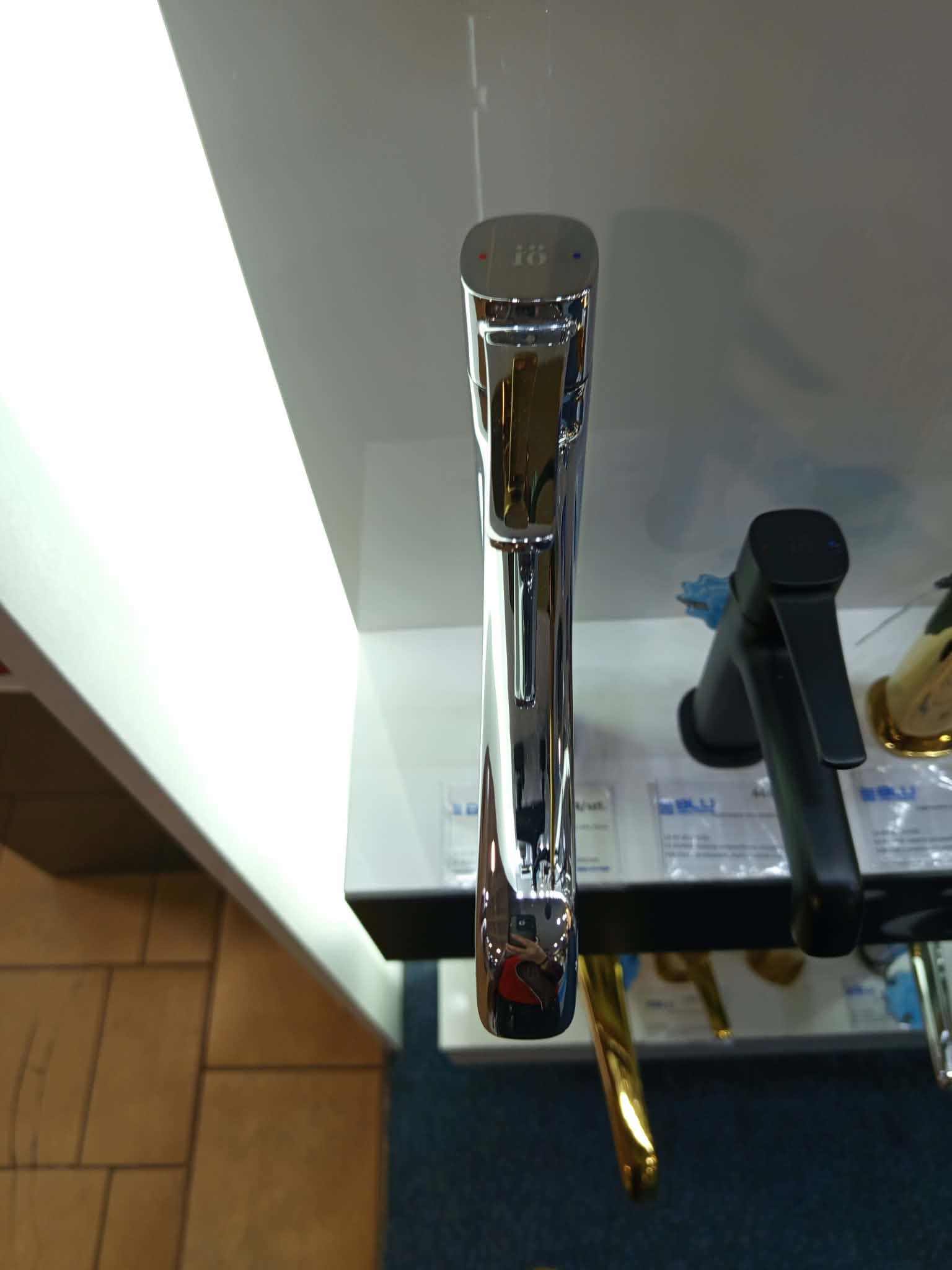 IO RONNE bateria umywalkowa stojąca nablatowa metalowy klik-klak bez przelewu ,wykończenie chrom B31_02ND - Powystawowy Ciechanów