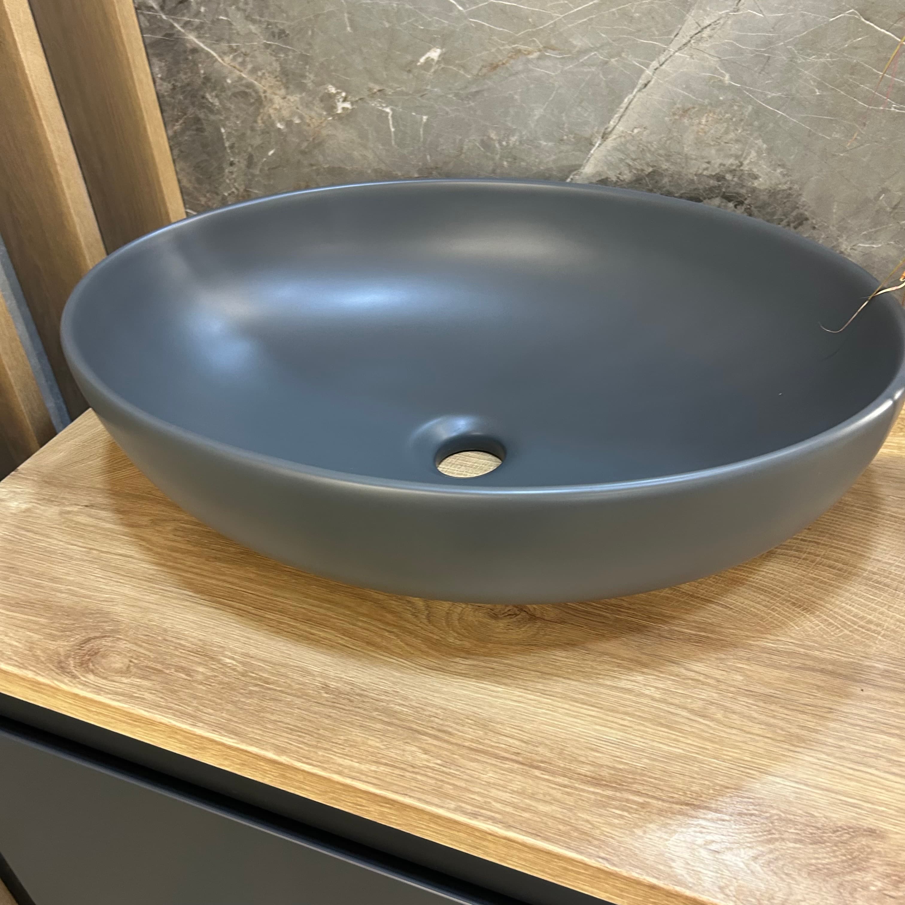 ELITA  RE040520086010   145004  UMYWALKA RIKA 52x40 BLAT, CERAM ANTHRACITE MATT   *50  **ekspo - Powystawowy Chełm