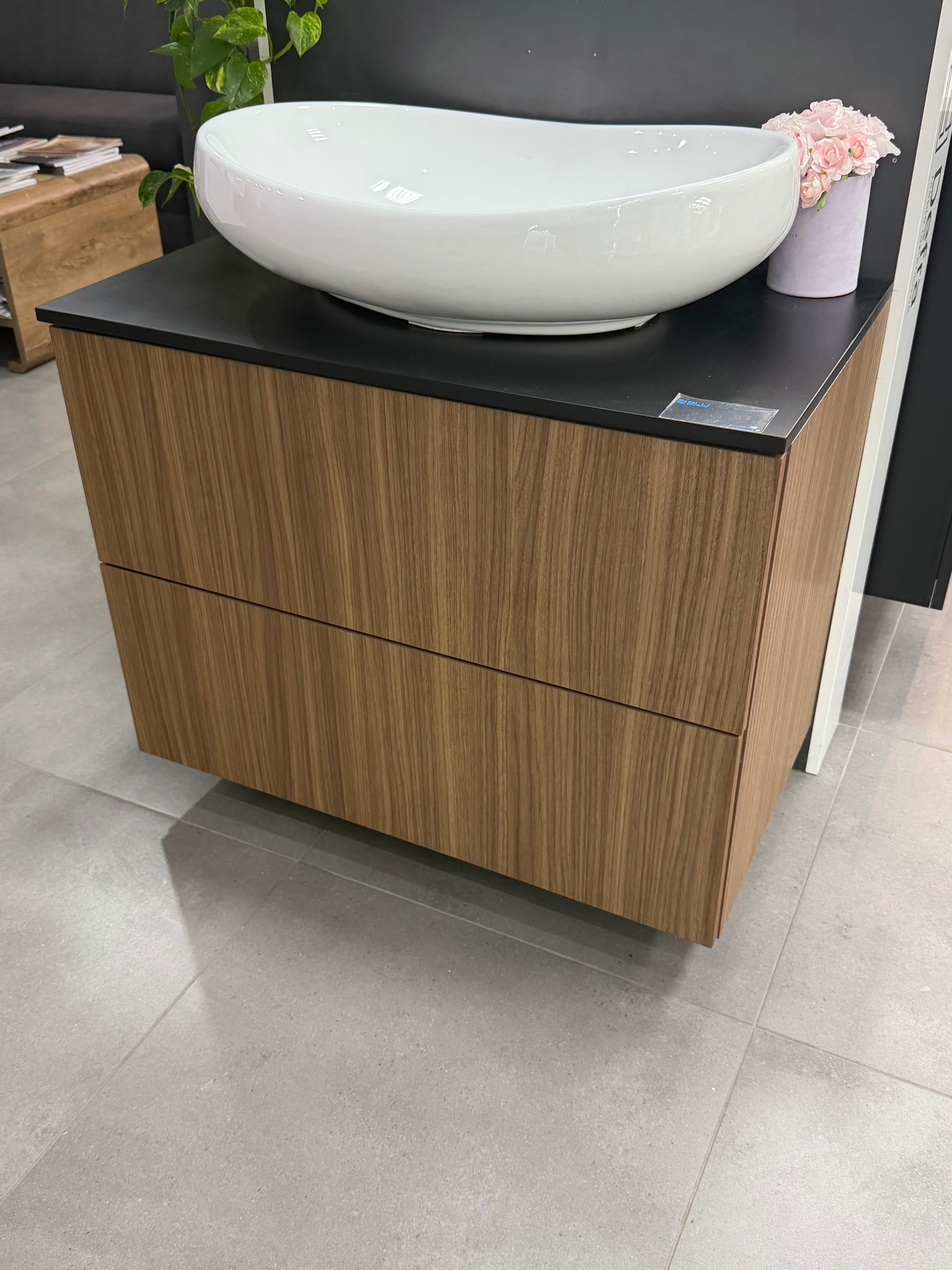 IO WOOD. 2S 80 - szafka wisząca z dwiema szufladami Riga LS54 800x455mm ML.WO.2S.80.RLS54 *10 - Powystawowy Łomża