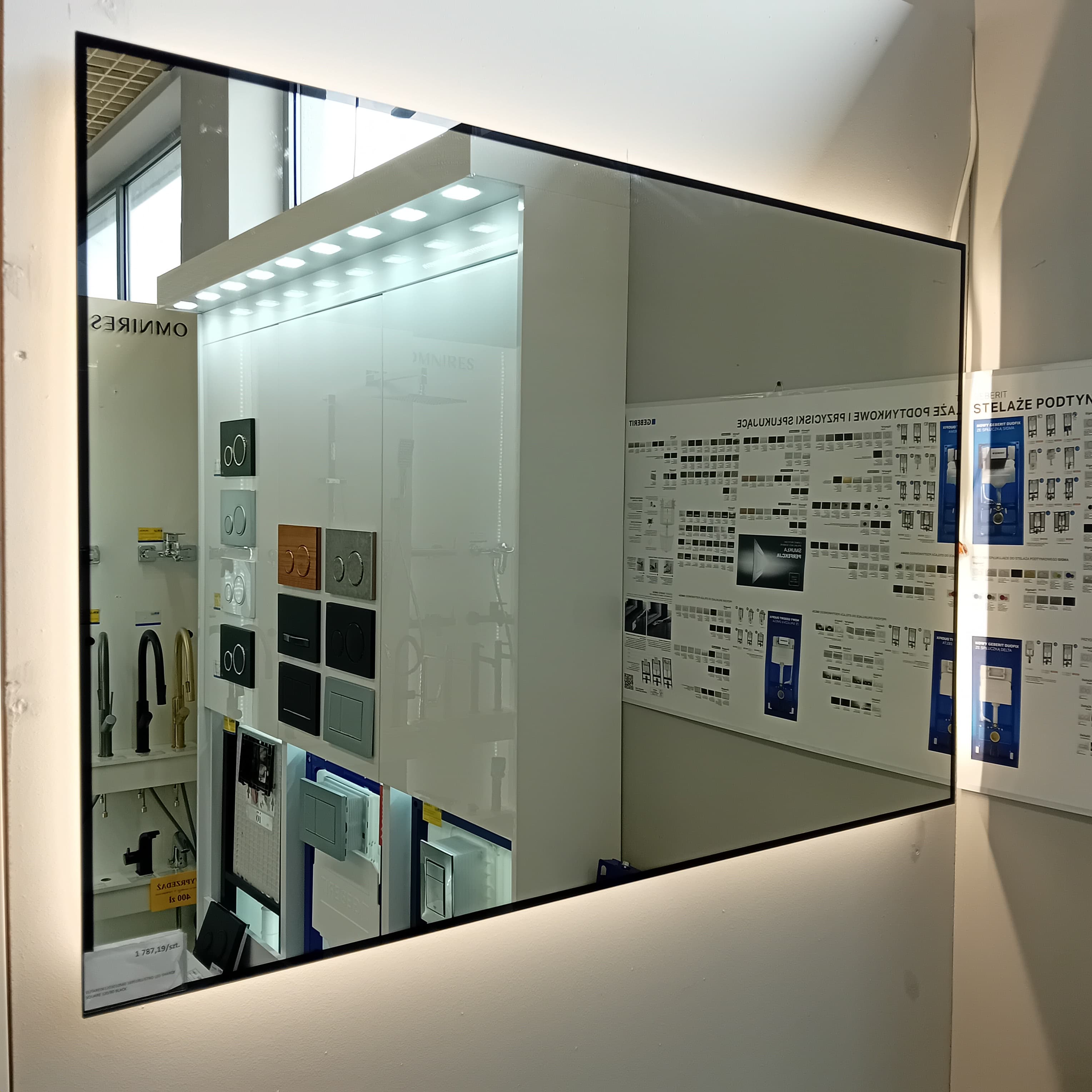 ELITA  RE061203010560   169518  LUSTRO LED SHARON SQUARE 120/80 BLACK  *10 - Nowy, rozpakowany Łowicz