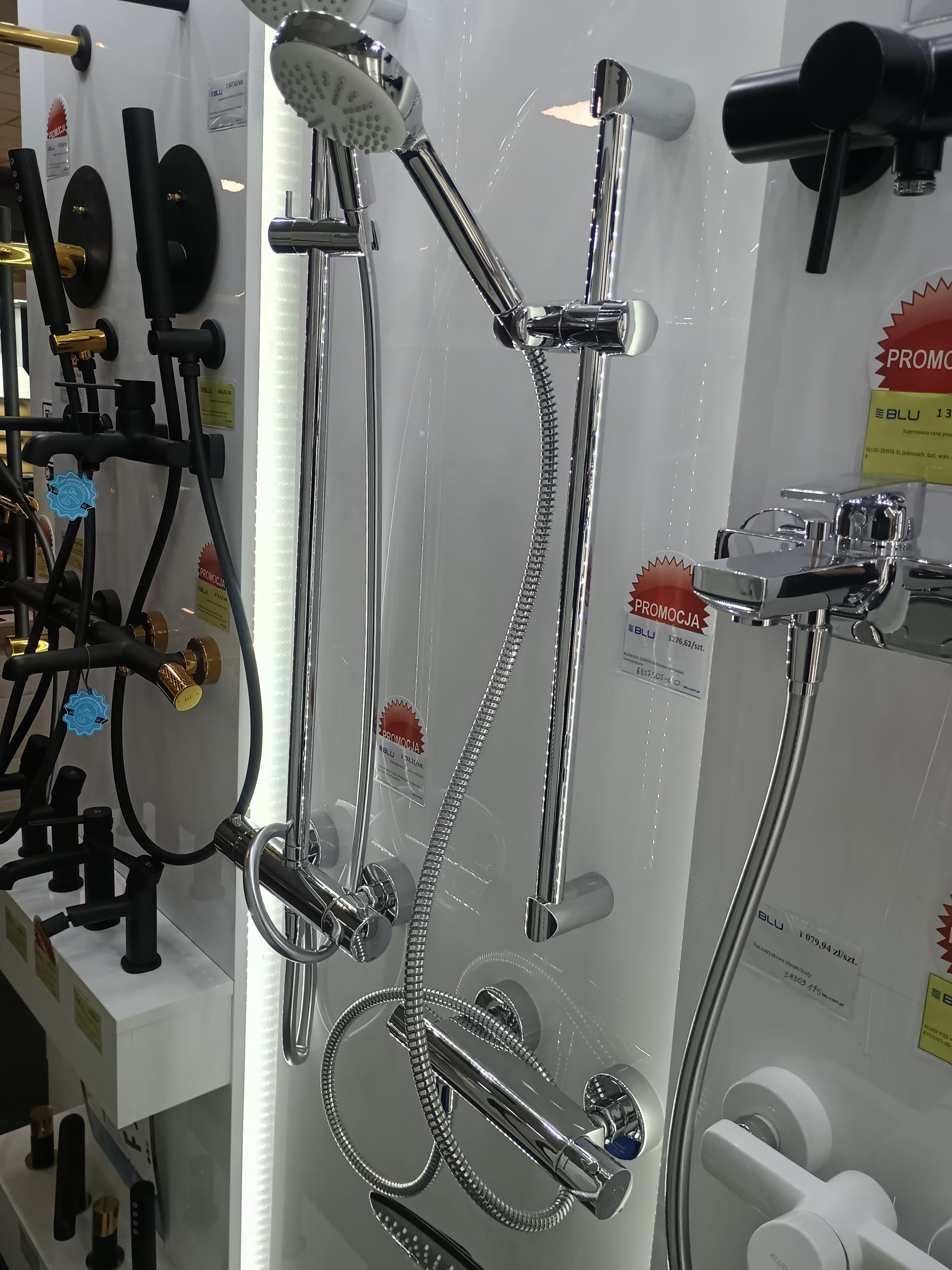 KLUDI FRESHLINE DUAL SHOWER zestaw natryskowy z bat. termost.  6709205-00   *5 - Powystawowy Łódź Zgierska