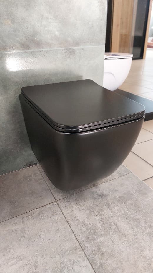 IO ARNOY BLACK miska wc wisząca Rimless 515x355 mm z deską slim wolnoopadającą z funkcją łatwego wypinania CE.ARN.BL.WC515 *16  *W  **ekspo - Powystawowy Starogard Gdański