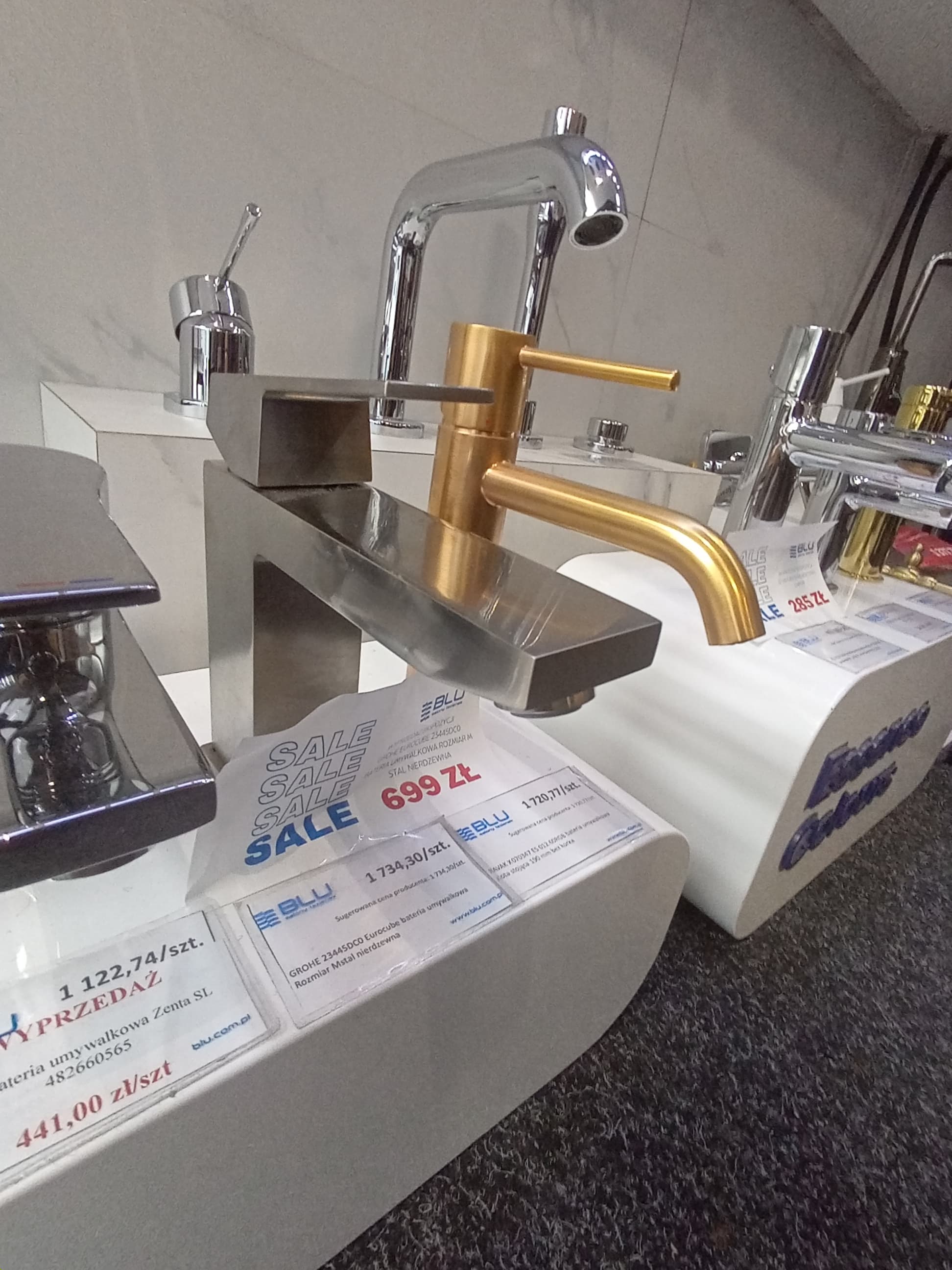 GROHE 23445DC0 Eurocube bateria umywalkowa Rozmiar M  stal nierdzewna  **ekspo - Powystawowy Katowice