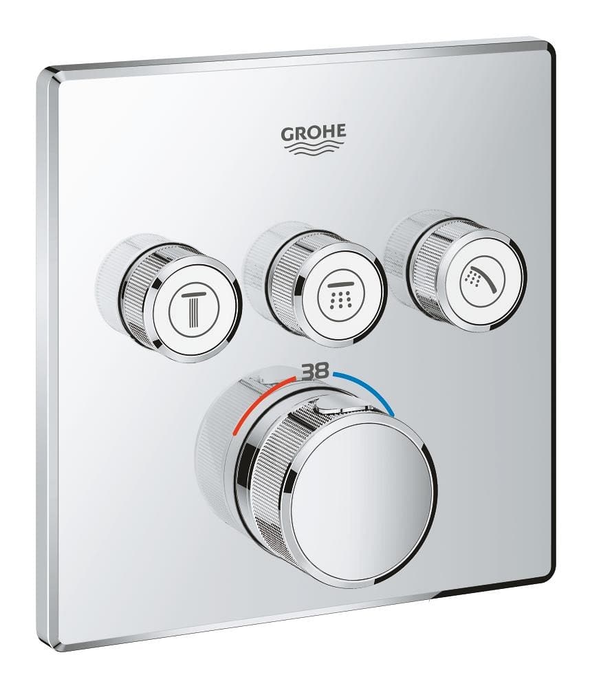 GROHE Grohtherm SmartControl Bateria termostatyczna do obsługi trzech wyjść wody   nr kat. 29126000  **ekspo - Powystawowy Warszawa