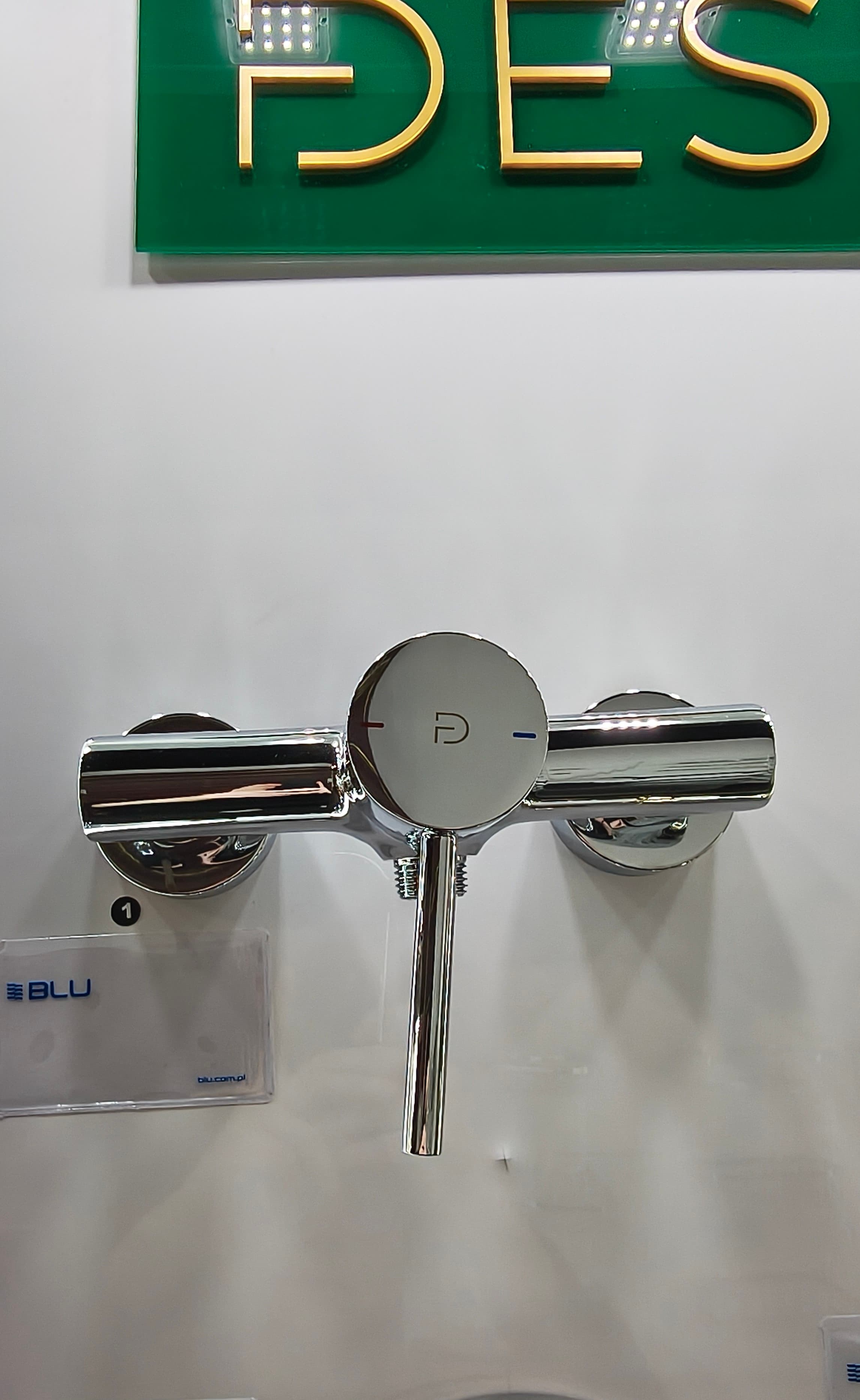 FDESIGN FLUSSO Bateria natryskowa  bez kompletu natryskowego chrom FD1-FLS-7-11  **ekspo - Powystawowy Poznań