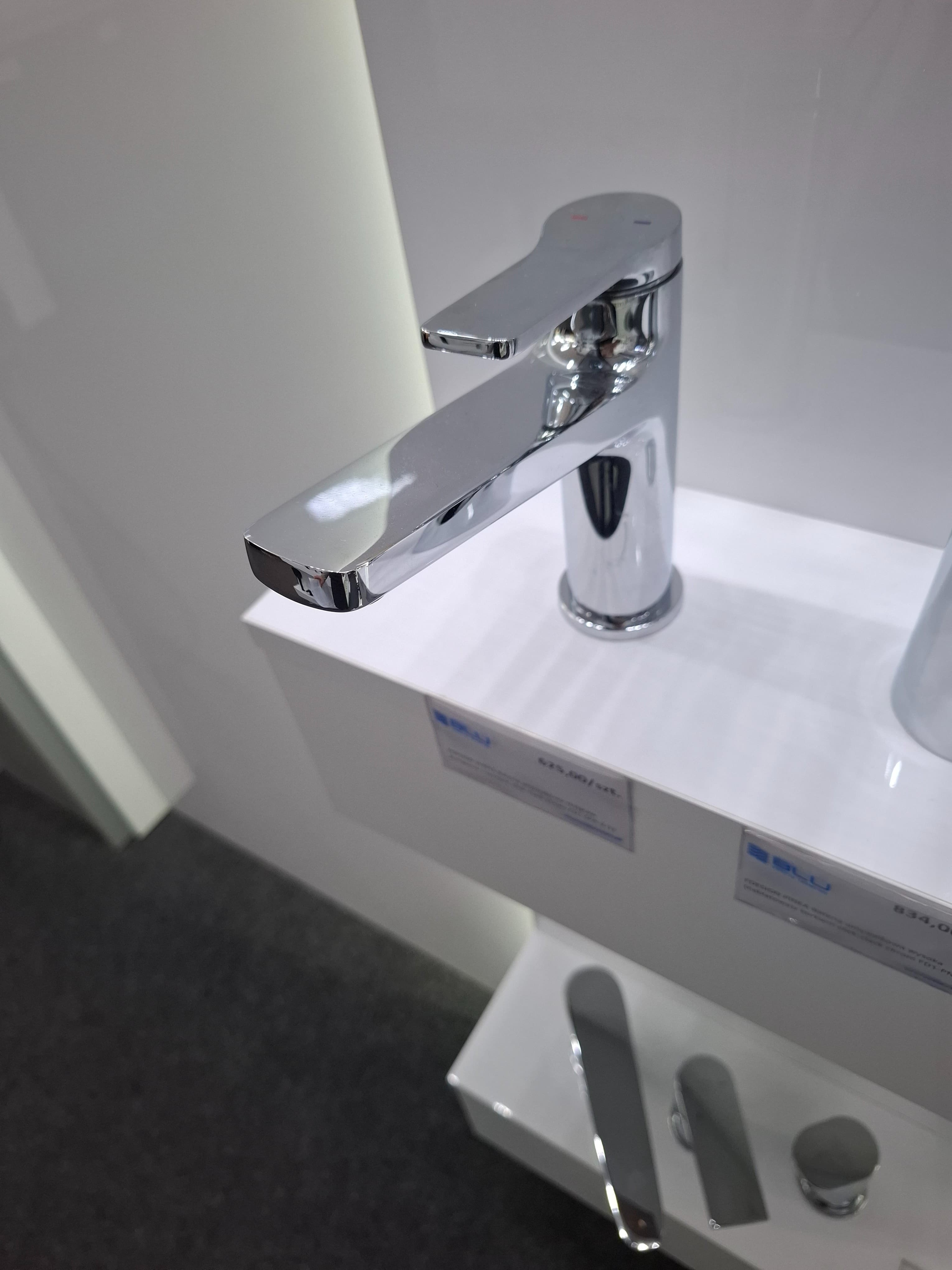 FDESIGN SEPPIA Bateria umywalkowa stojąca  w komplecie z korkiem click-clack chrom FD1-SPA-2-11 - Powystawowy Skierniewice