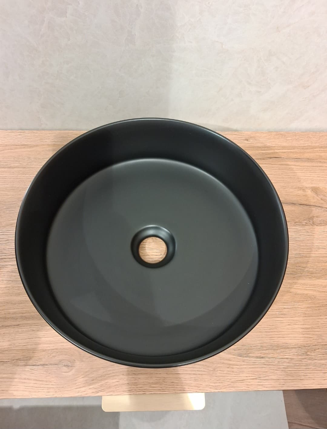 IO HOPI BLACK umywalka nablatowa okrągła 370x370x120 mm bez przelewu CE.HOP.BL.UM370 *24 *W  **ekspo - Powystawowy Szczecin
