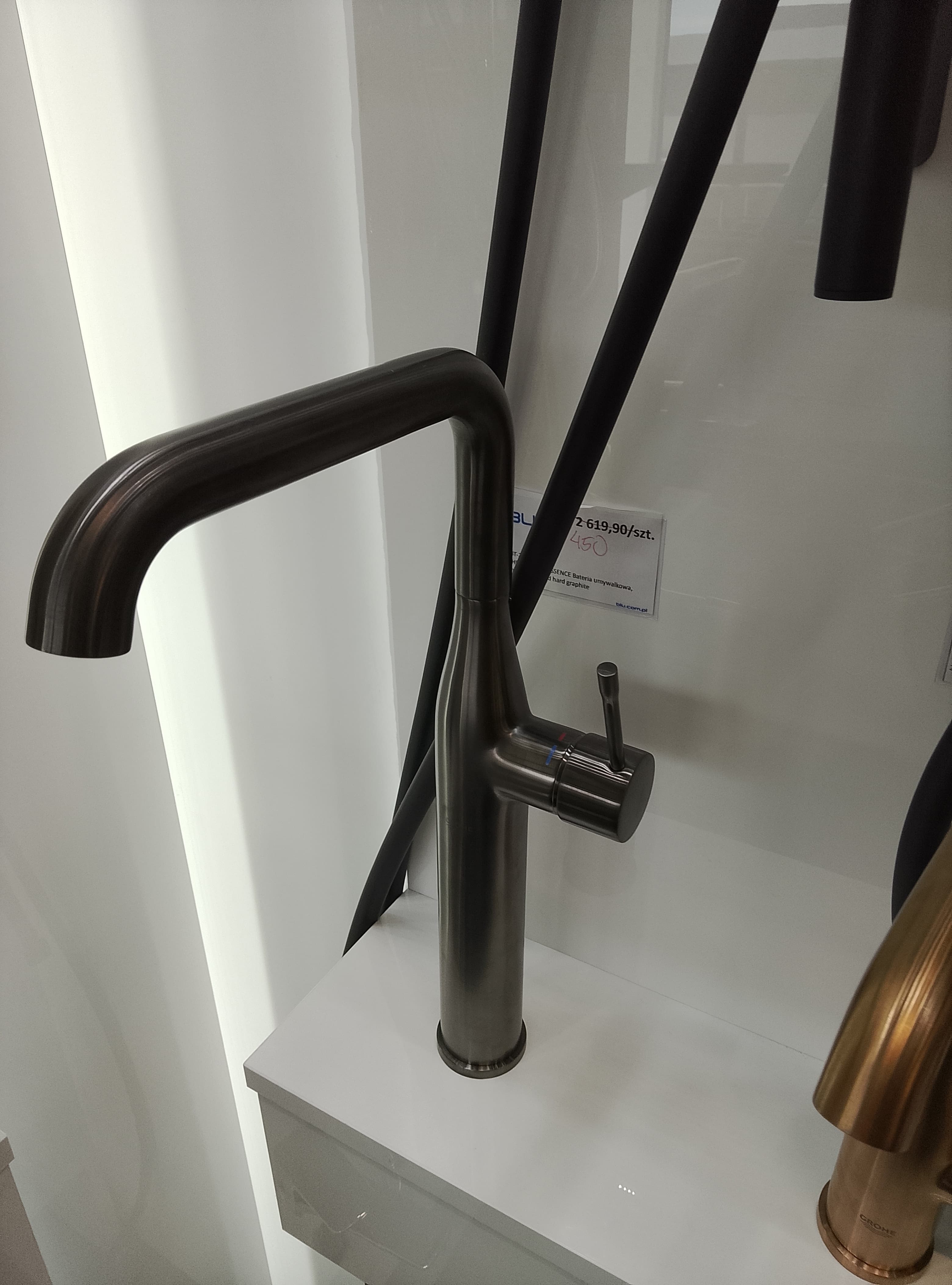 GROHE 24170AL1 ESSENCE Bateria umywalkowa, Rozmiar XL brushed hard graphite - Powystawowy Kalisz