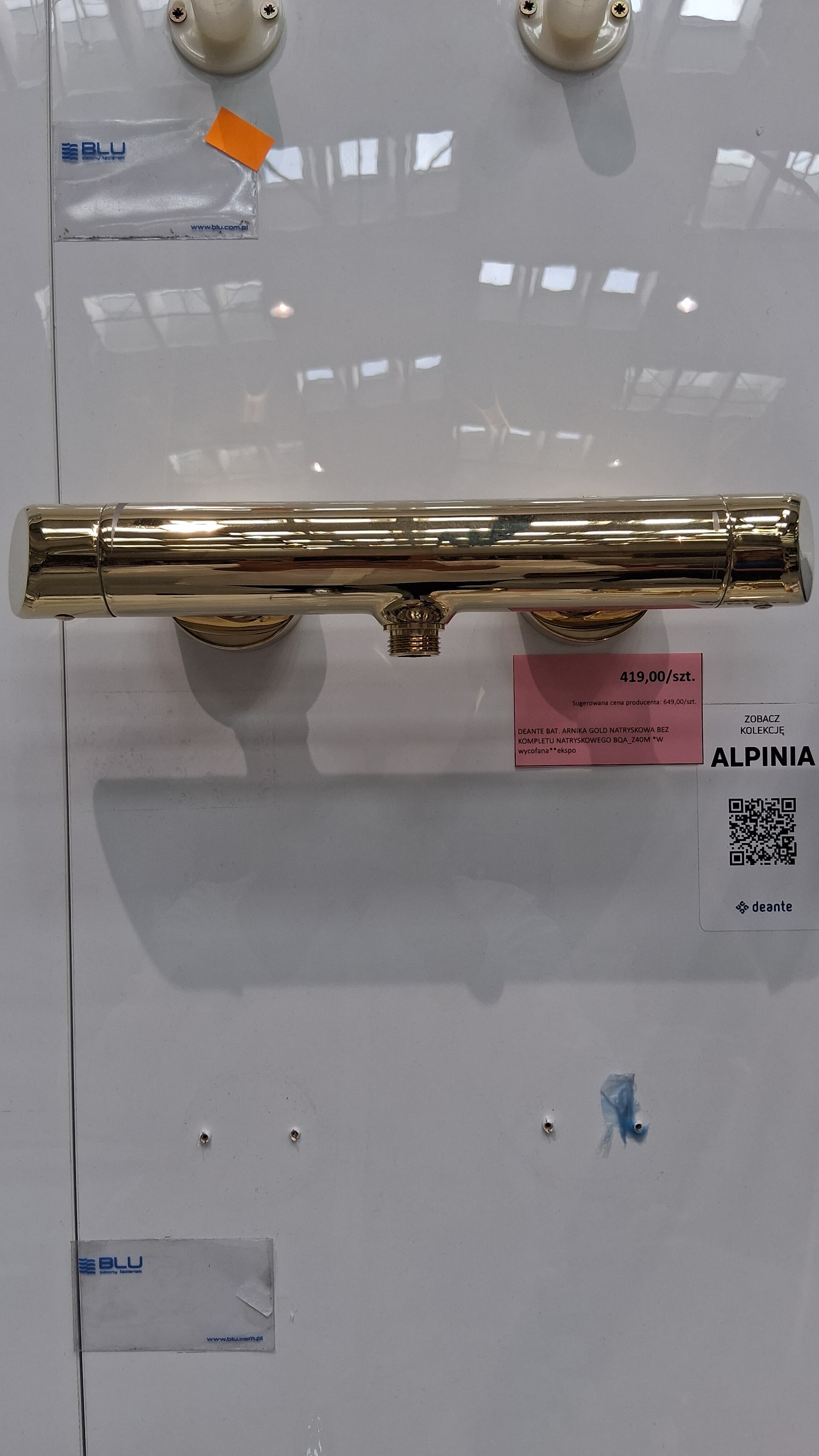 DEANTE BAT. ARNIKA GOLD NATRYSKOWA BEZ KOMPLETU NATRYSKOWEGO   BQA_Z40M *W wycofana  **ekspo - Powystawowy Białystok