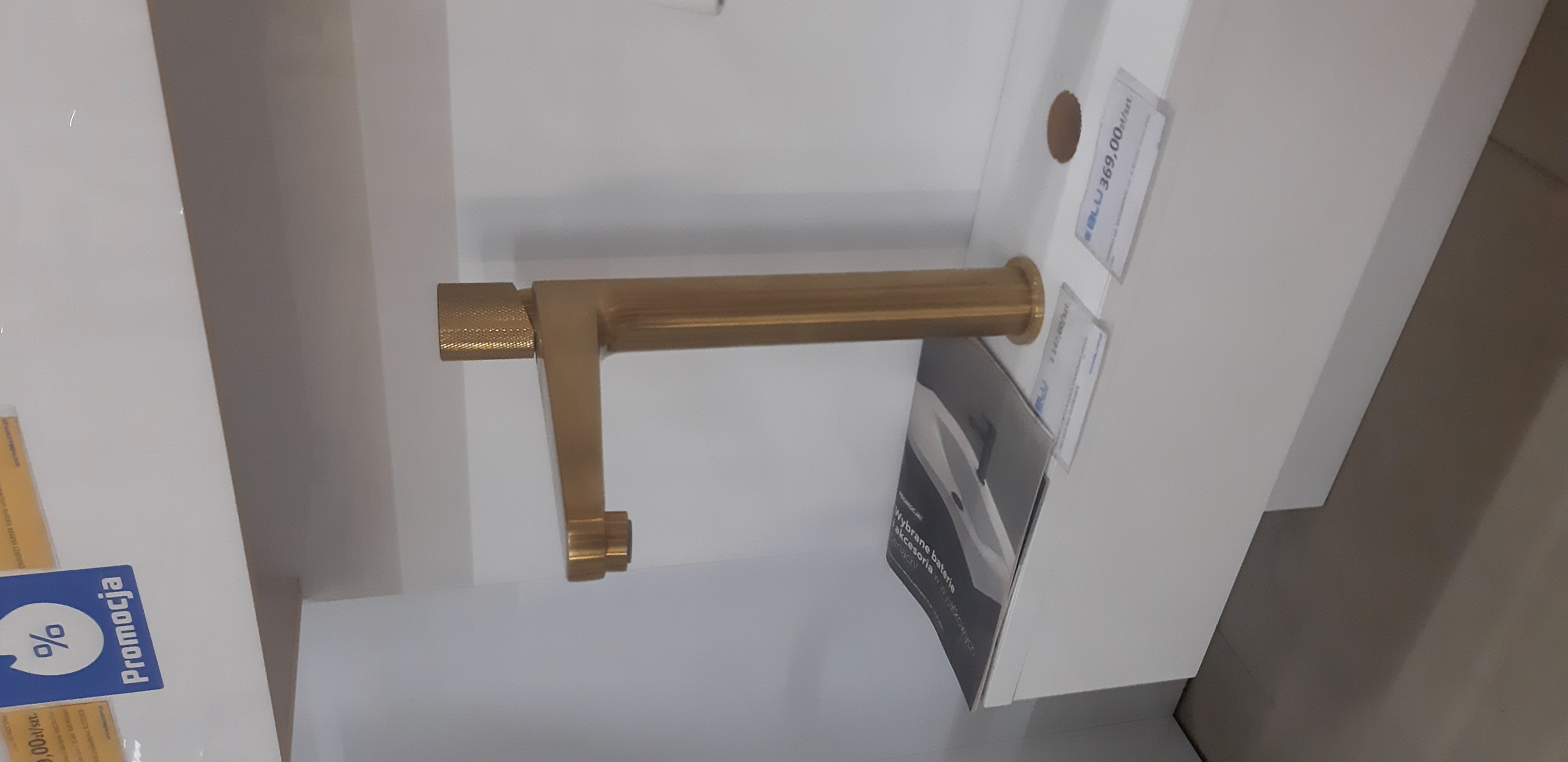 OMNIRES CONTOUR bateria umywalkowa wysoka CT8012GLB złoty szczotkowany - Powystawowy Bochnia