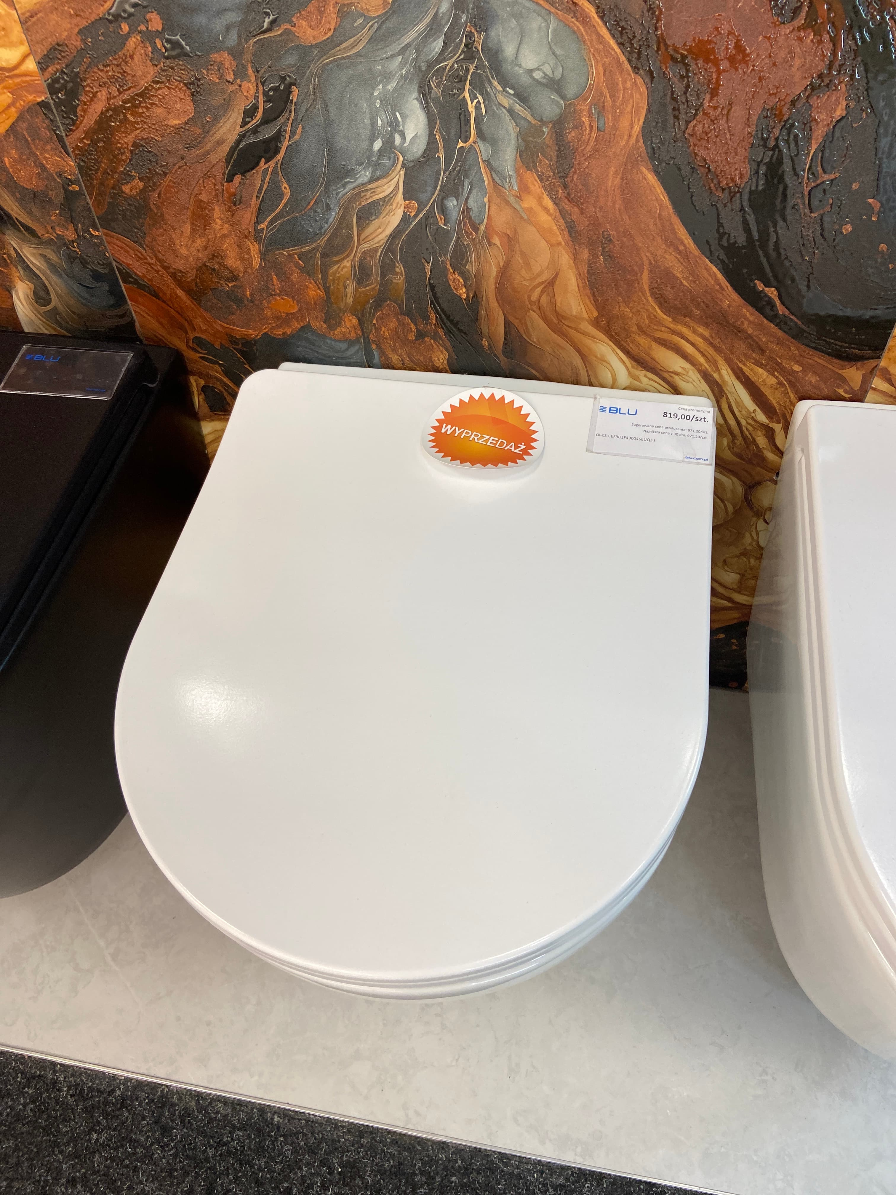 IO FROYA miska wc wisząca Rimless 490x365 mm z deską slim wolnoopadającą z funkcją łatwego wypinania CE.FROWC490 *16*W dostępna na indeksie OI-CS-CEFRO490046ENR.I  **ekspo - Powystawowy Dębica