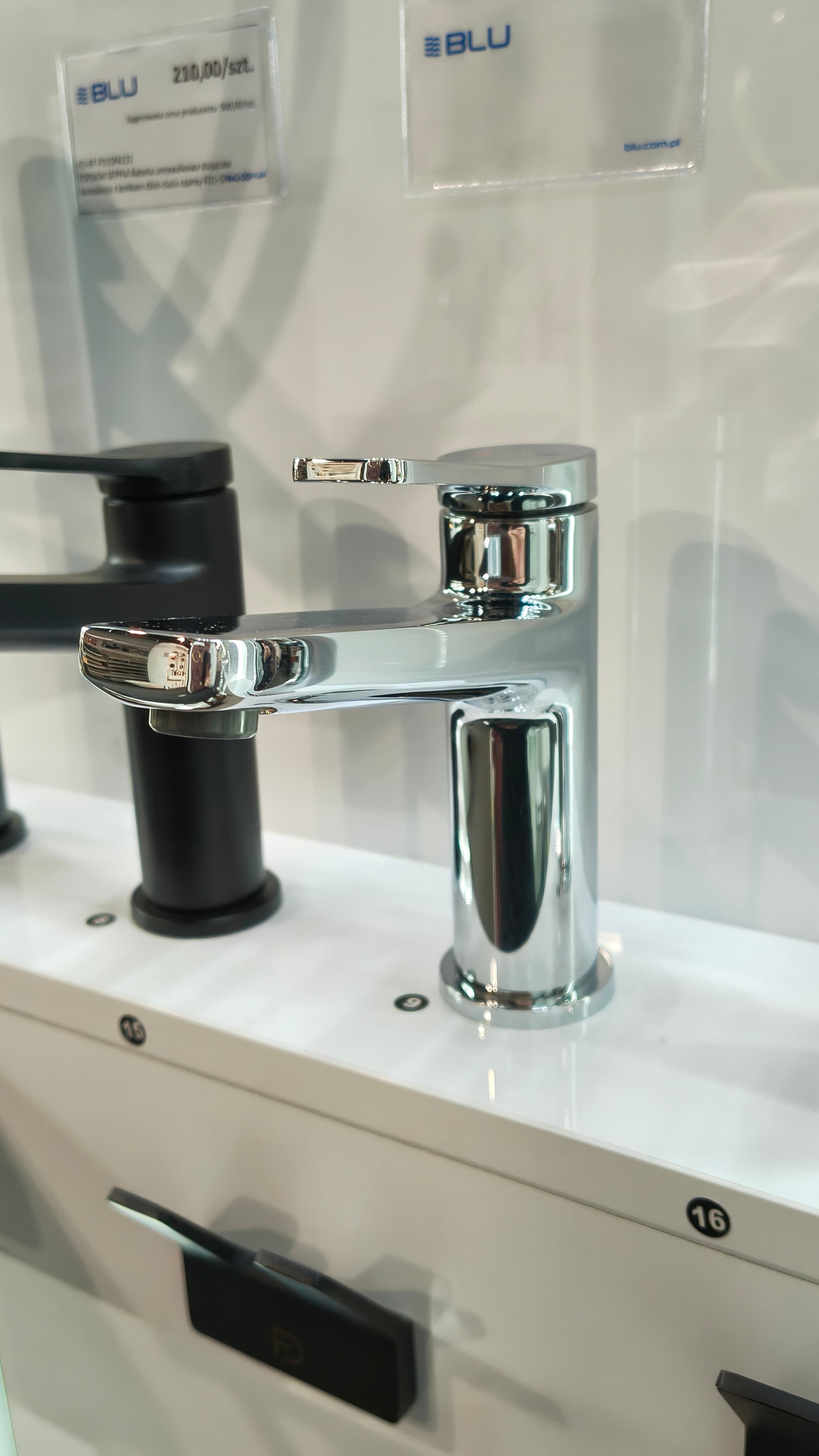 FDESIGN SEPPIA Bateria umywalkowa stojąca  w komplecie z korkiem click-clack chrom FD1-SPA-2-11 - Powystawowy Poznań