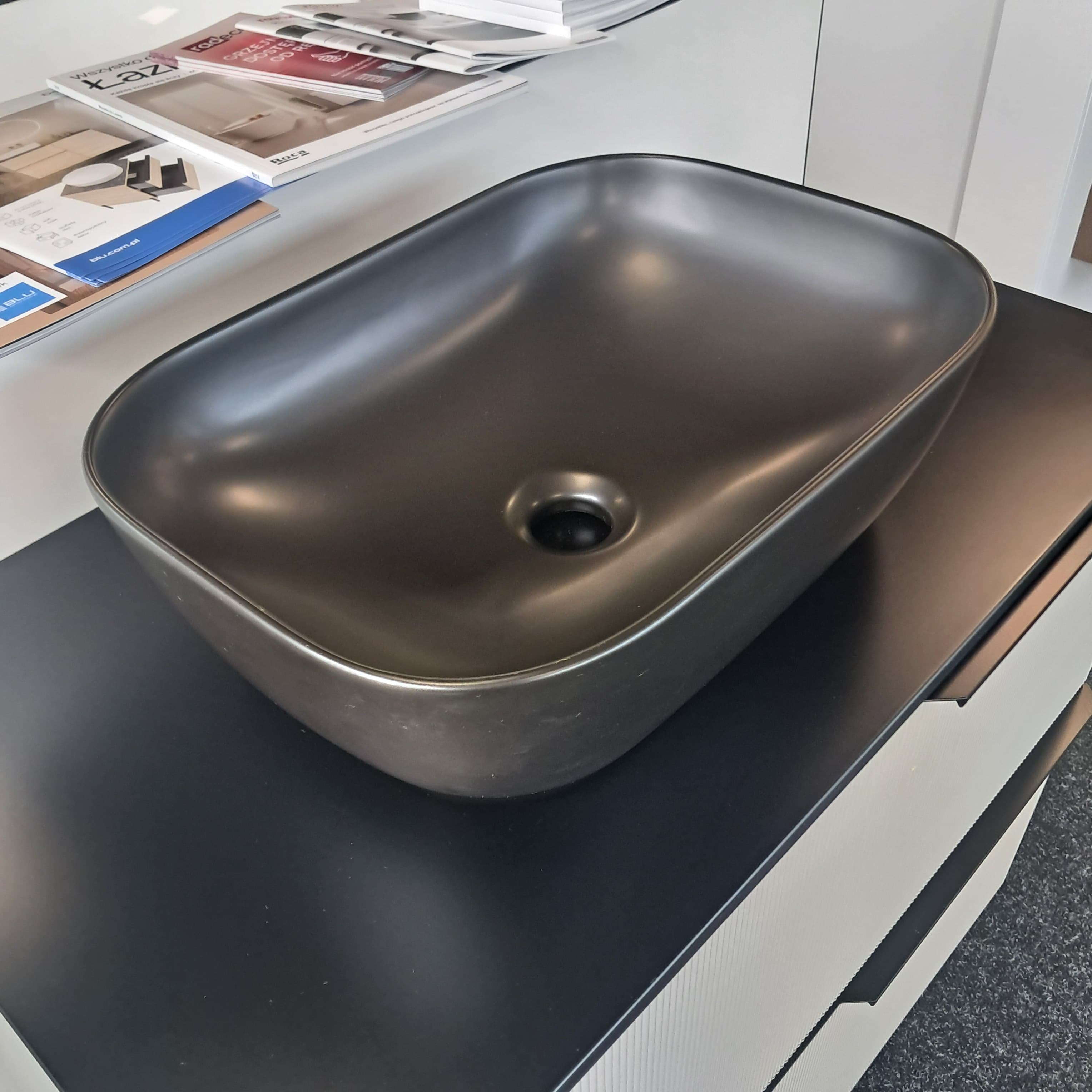 ELITA  RE040460037160   145058  UMYWALKA RENI 46x33 BLAT, CERAM BLACK MATT   *46  **ekspo - Powystawowy Włocławek