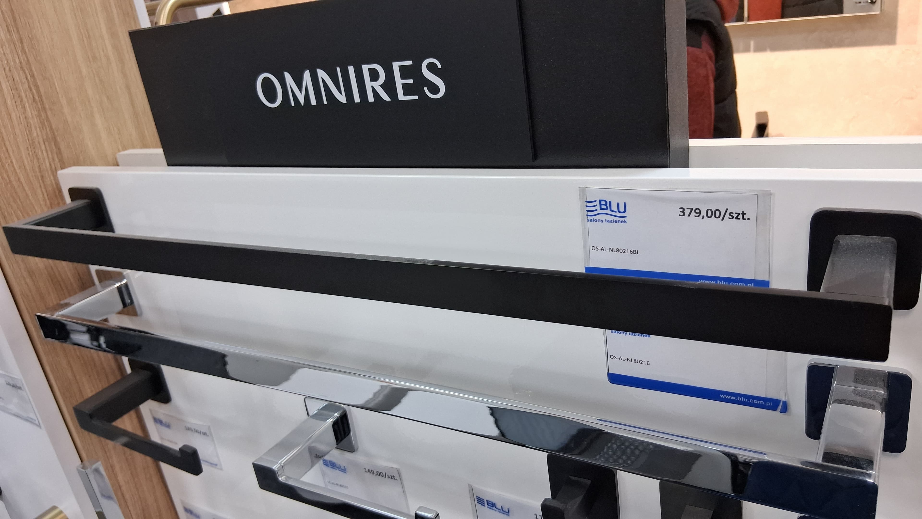 OMNIRES MODERN PROJECT wieszak na ręcznik  MP60216 BL  **ekspo - Powystawowy Augustów