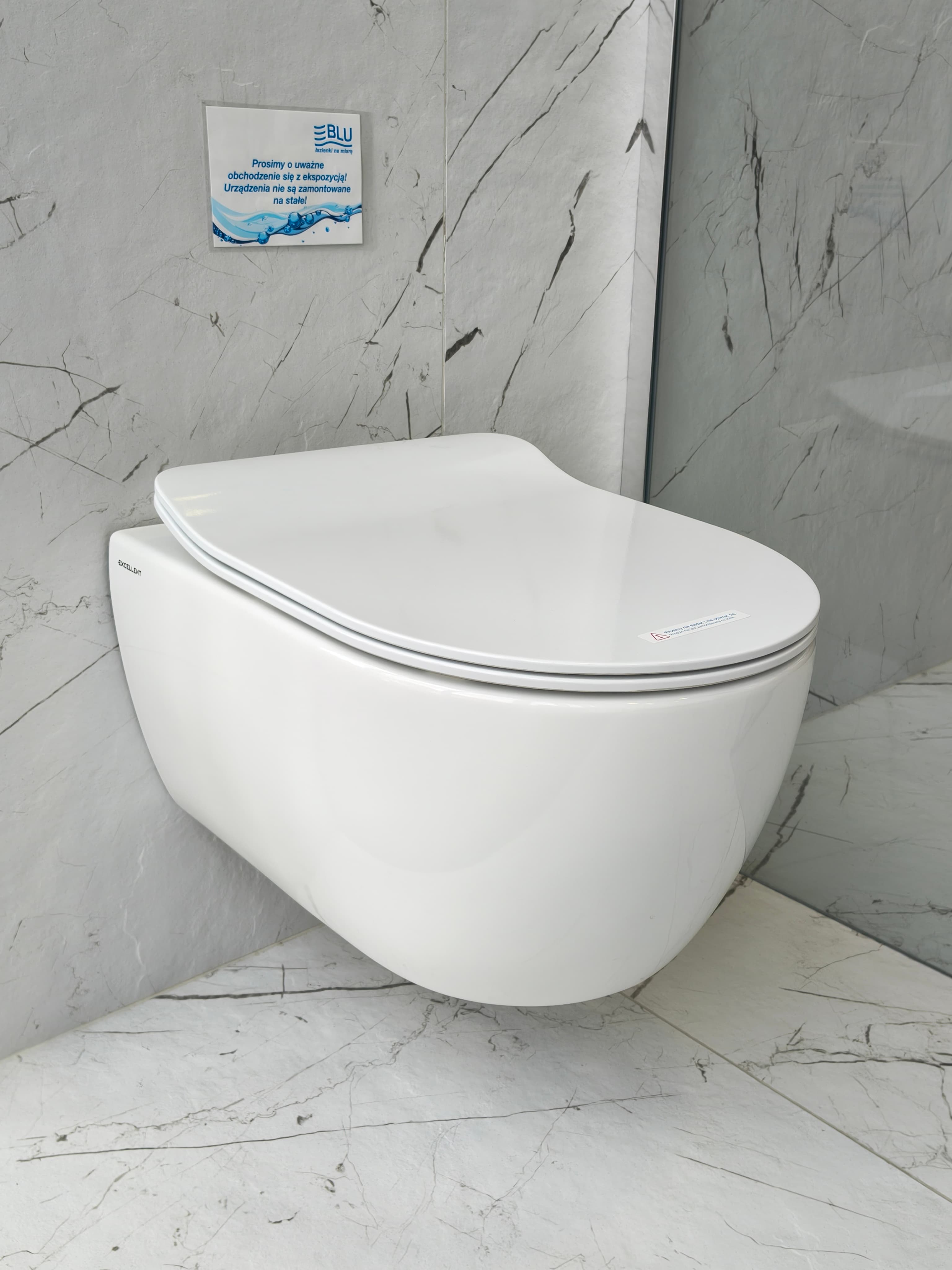 EXCELLENT Miska wiząca wc bezrantowa DOTO PURE-RIM 48 CEEX.1404.485.WH + deska *12  P - Powystawowy Poznań