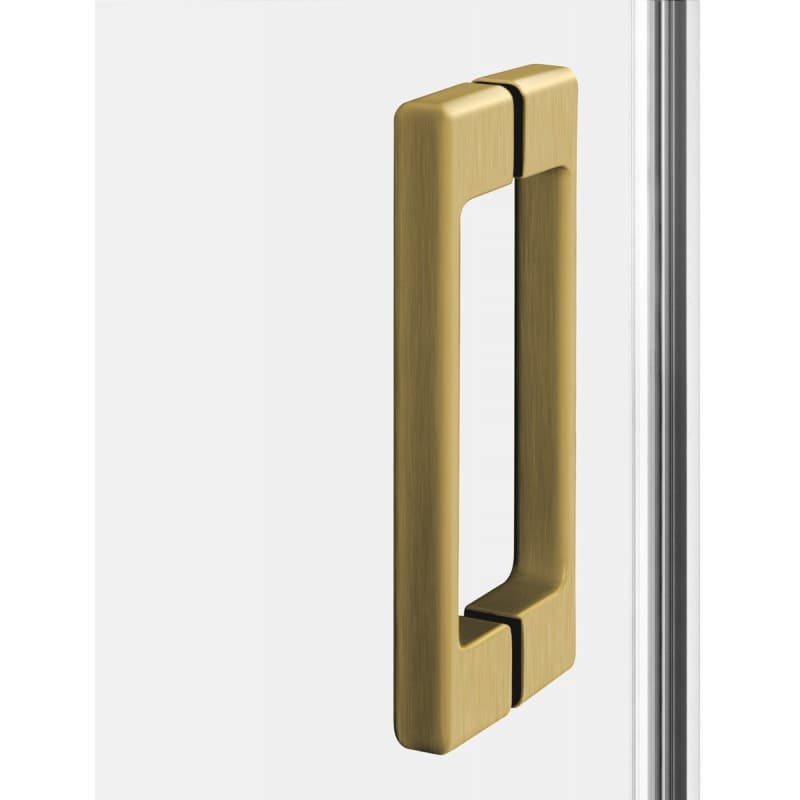 IO LUVIA kabina  kwadratowa L 1D 90x90x200 gold brushed szkło przezroczyste 6mm z powłoką  IO-0110 - Nowy Łaziska Górne