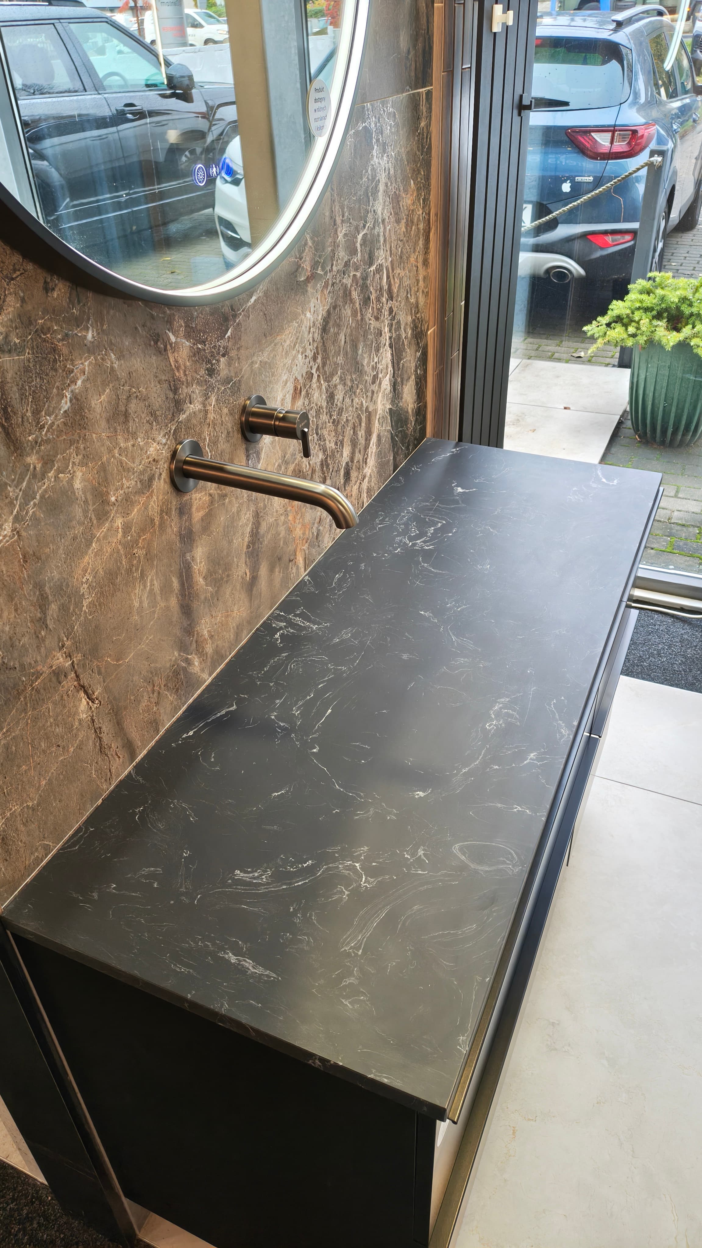 ELITA  RE051200057160   167483  BLAT MARMUR MARQUINA 120/46/2 BLACK MATT   *22  **ekspo - Powystawowy Poznań