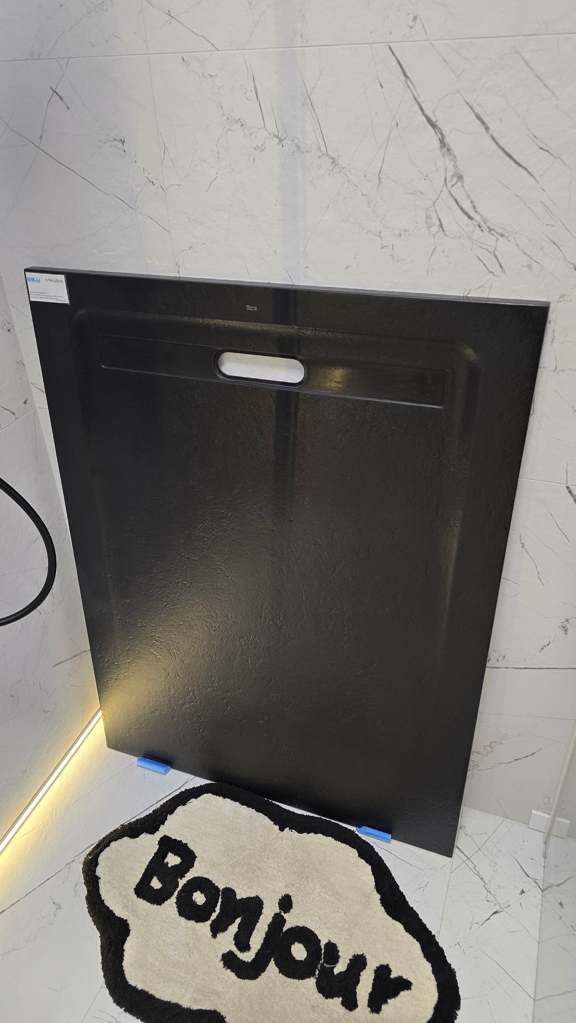 ROCA AQUOS Brodzik prostokątny 1200 x 900 mm czarny SYFON W KPL.  AP6014B038401400  *1 *W  **ekspo - Powystawowy Koszalin