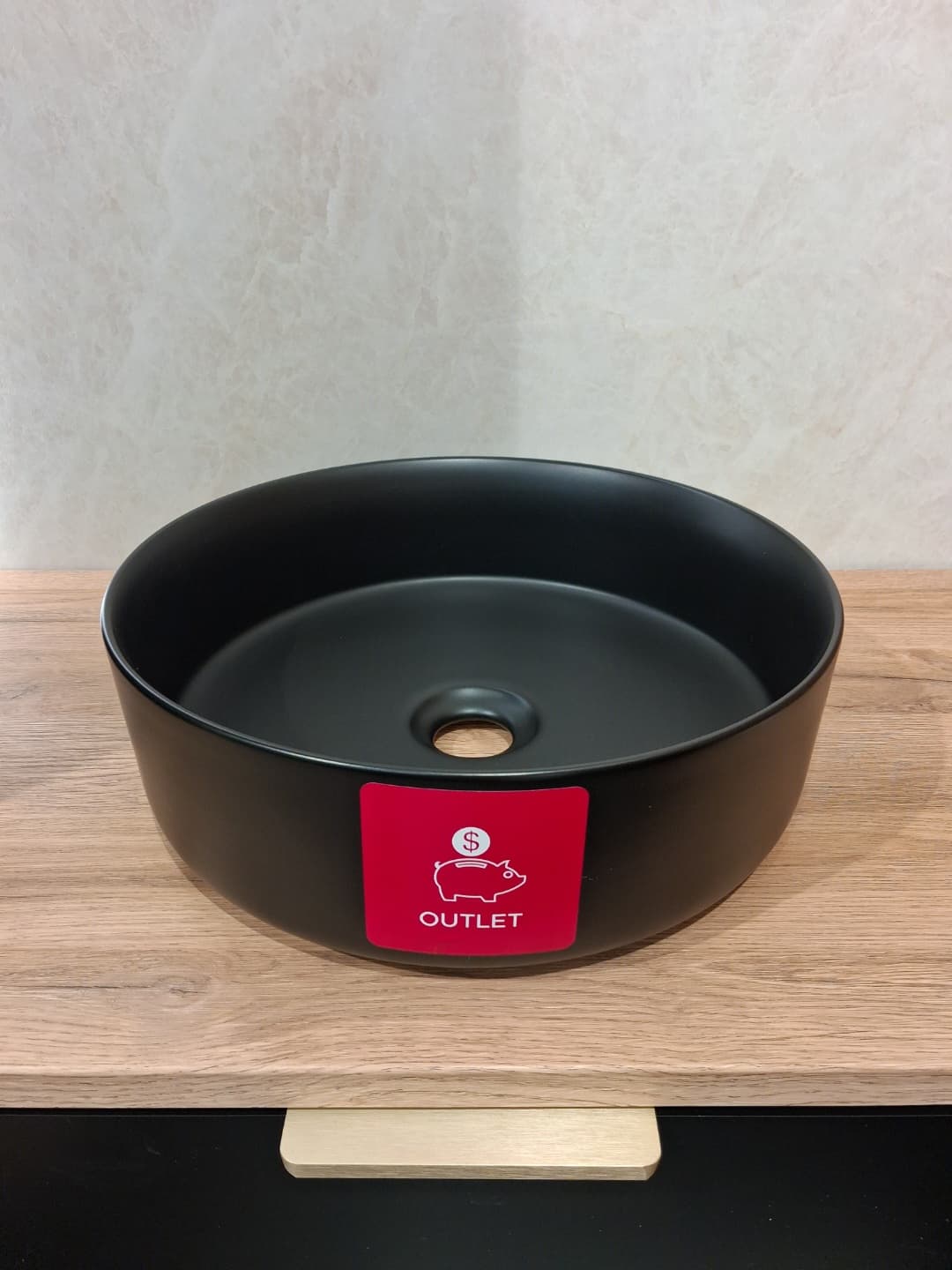 IO HOPI BLACK umywalka nablatowa okrągła 370x370x120 mm bez przelewu CE.HOP.BL.UM370 *24 *W  **ekspo - Powystawowy Szczecin