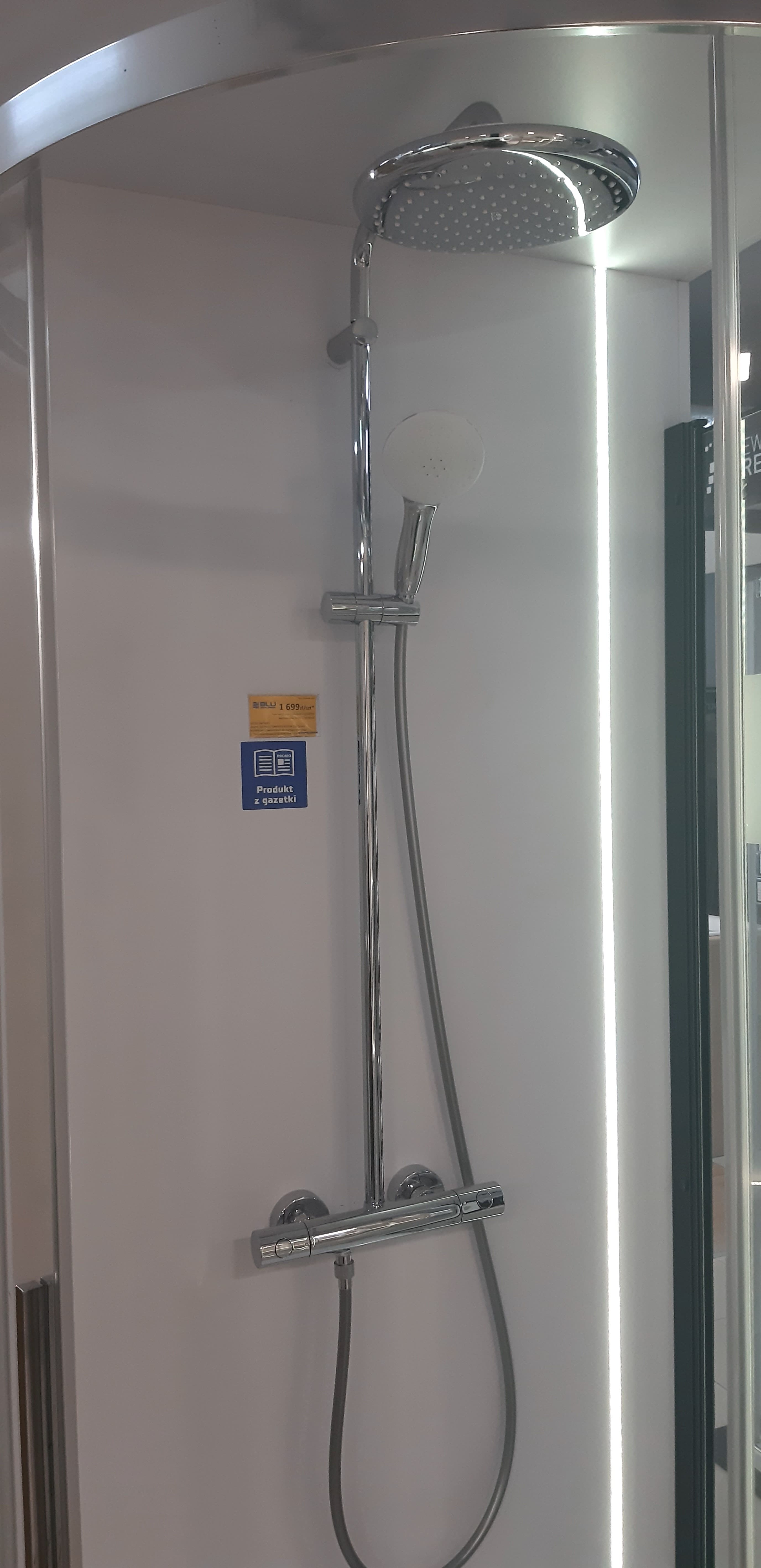GROHE 26670001 TEMPESTA SYSTEM 250 System prysznicowy z termostatem do montażu ściennego chrom  *nowy indeks - Powystawowy Bochnia