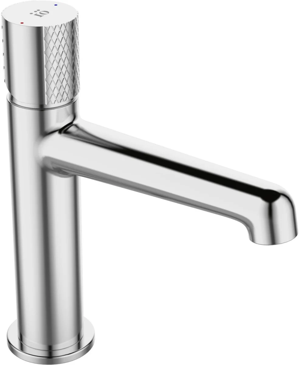 IO VIDA bateria umywalkowa stojąca metalowy klik-klak z przelewem ,wykończenie chrom B30_022D - Nowy Łaziska Górne