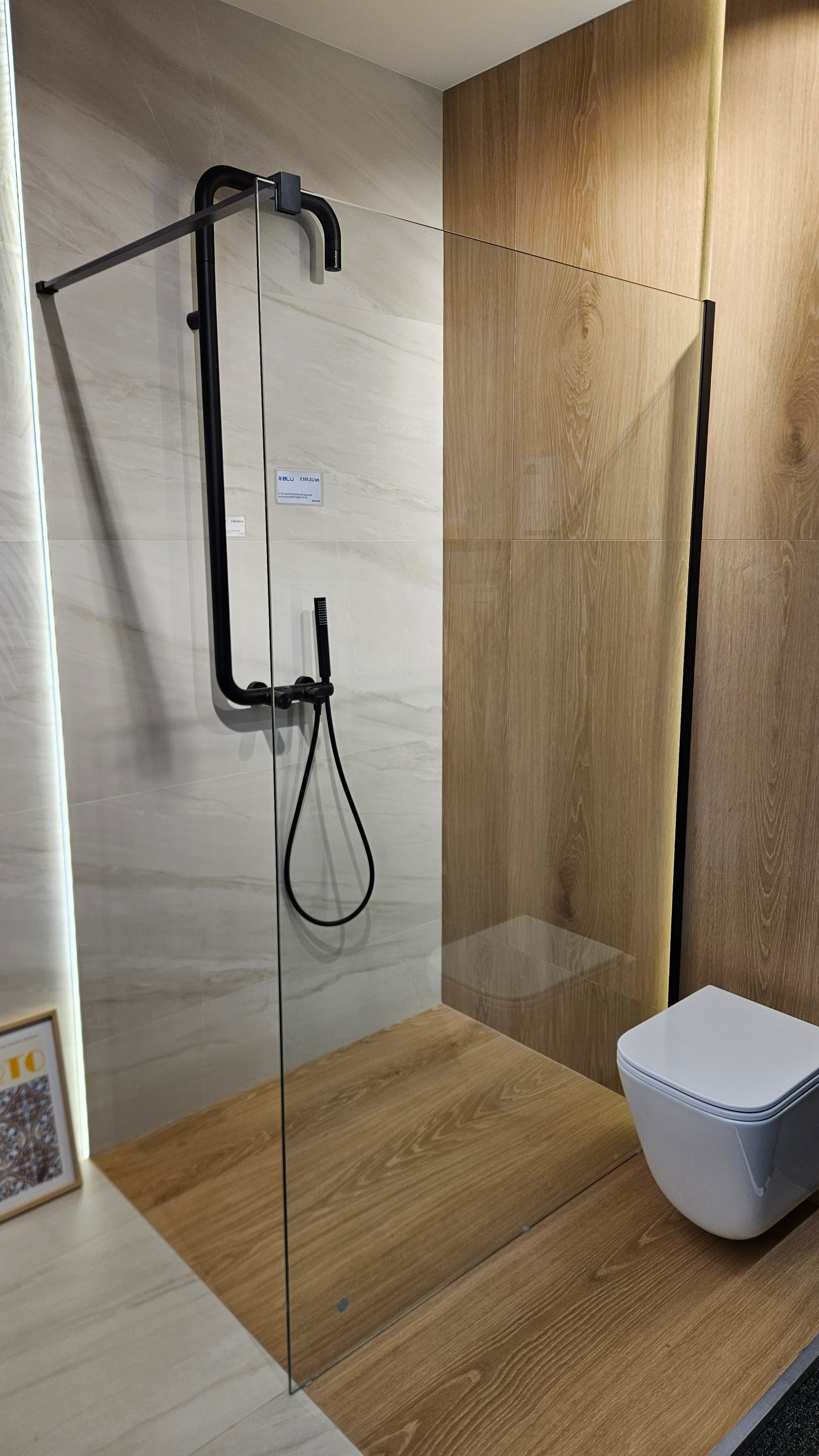 IO ENO WALK-IN 120x200 profil czarny szkło przezroczyste ENO4P1200607 *9 *W  **ekspo - Powystawowy Bielsko-Biała