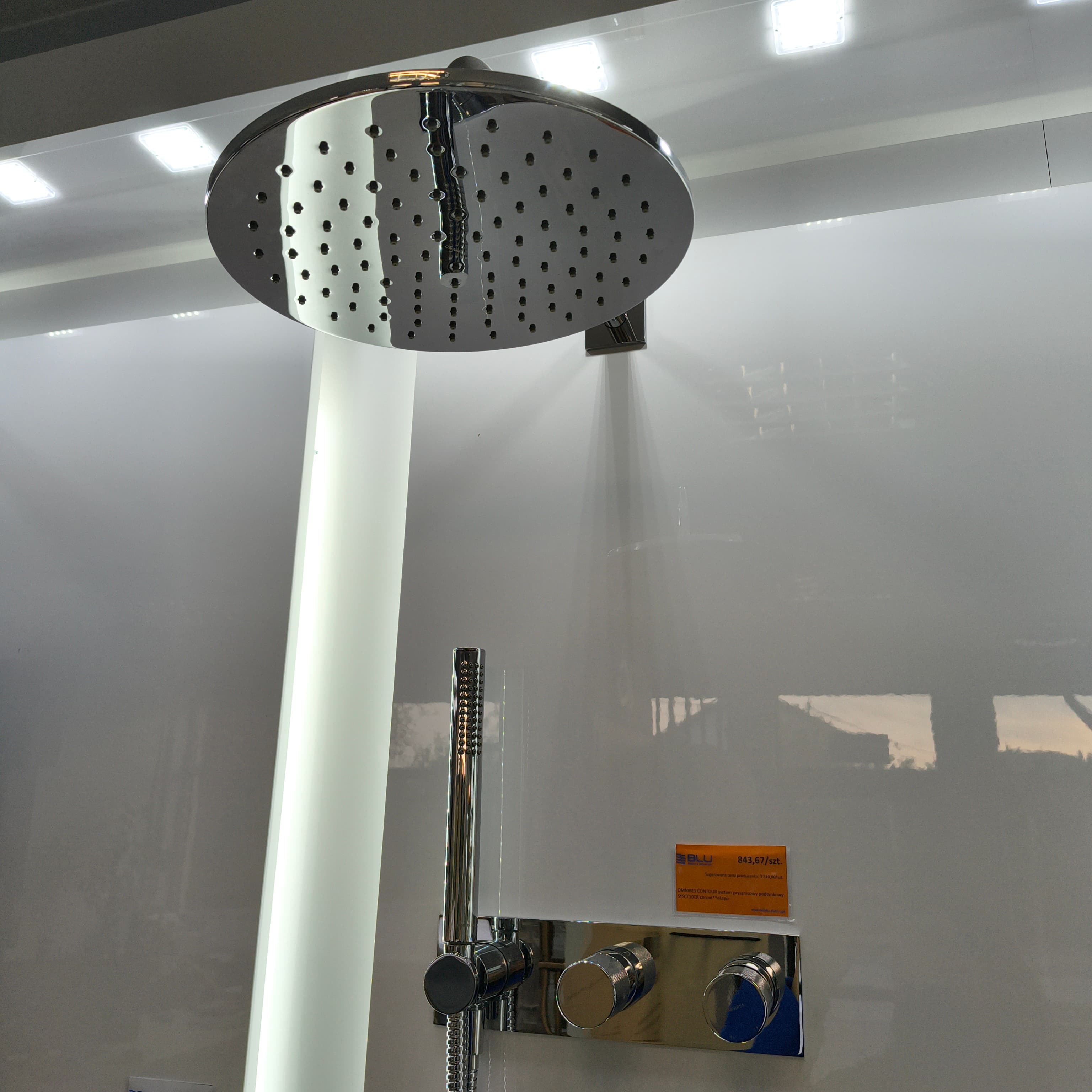 OMNIRES CONTOUR system prysznicowy podtynkowy SYSCT10CR chrom  **ekspo - Powystawowy Mława