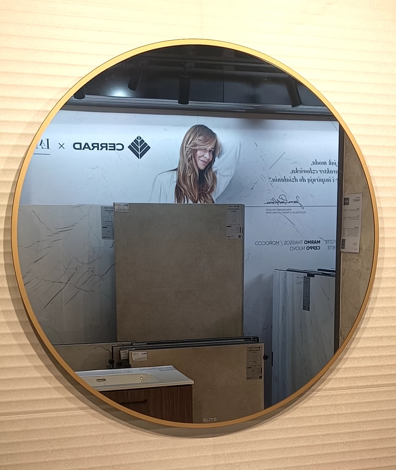 ELITA  RE060802015570   168128  LUSTRO LED SHARON ROUND 80 GOLD   *24 - Powystawowy Zielona Góra