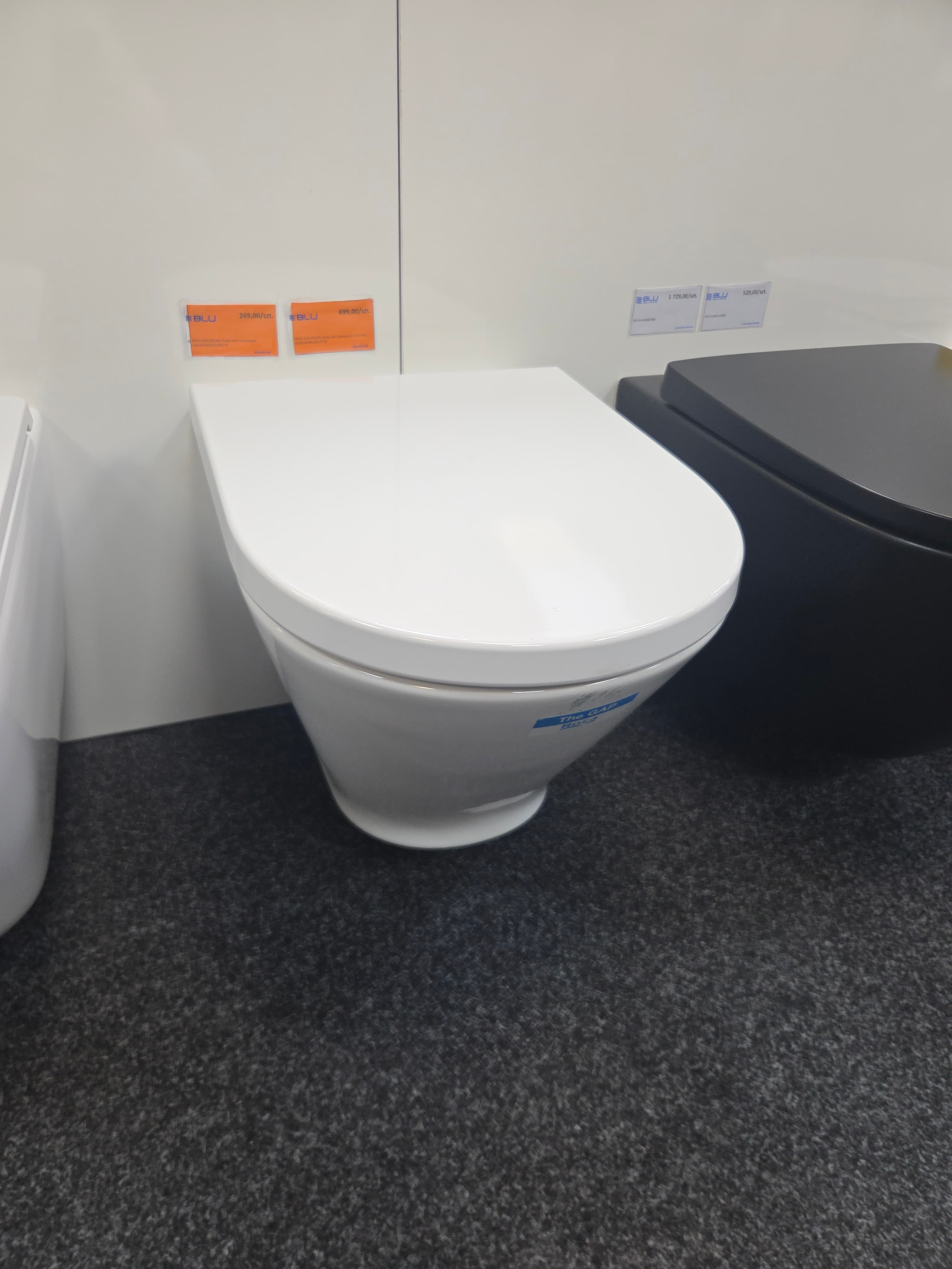 ROCA GAP ROUND Miska WC podwieszana Rimless 540  A3460NL000   P  *18 - Powystawowy Augustów
