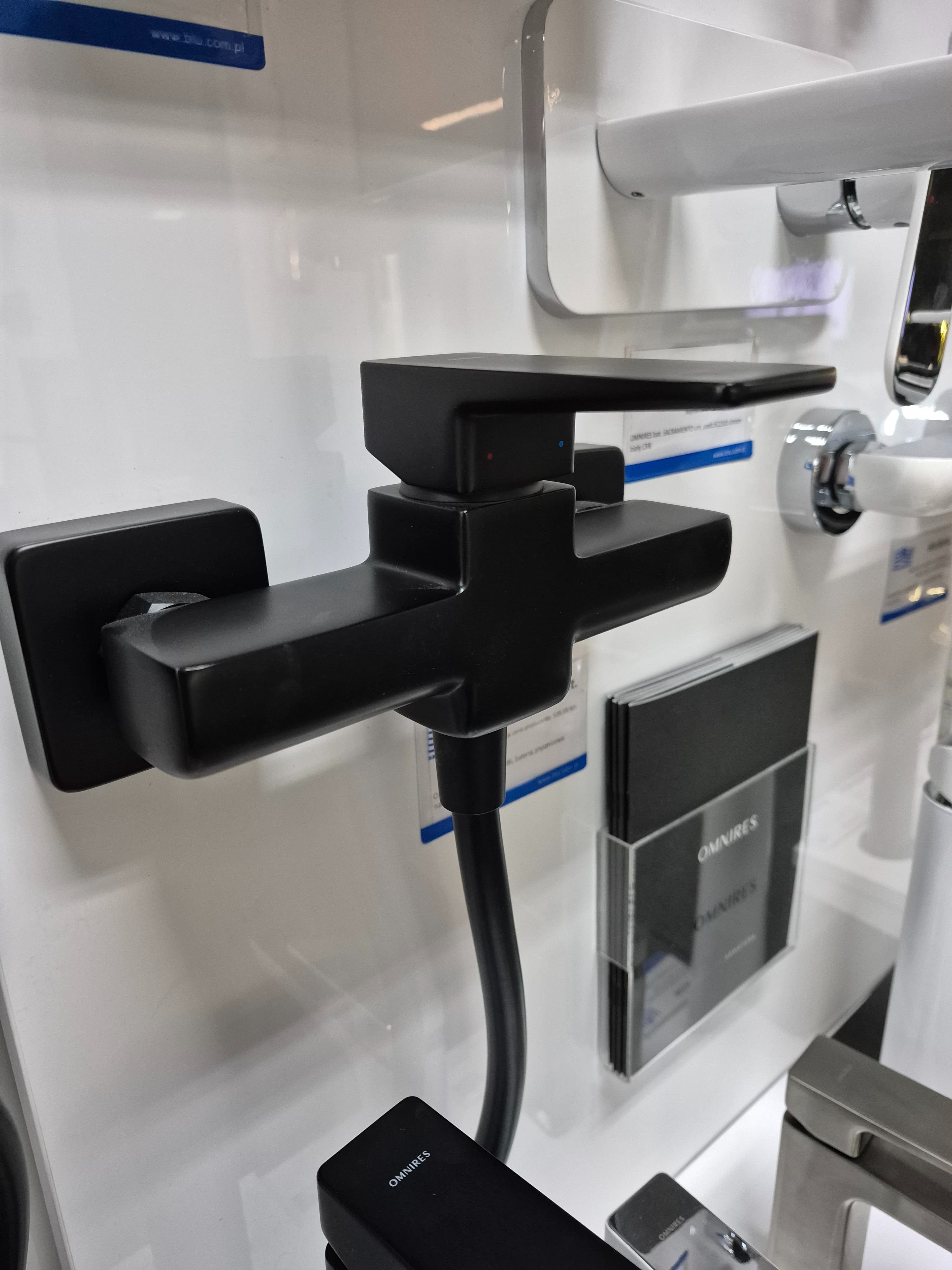 OMNIRES PARMA PM7440BL bateria prysznicowa natynkowa czarny mat - Powystawowy Ostrowiec Świętokrzyski