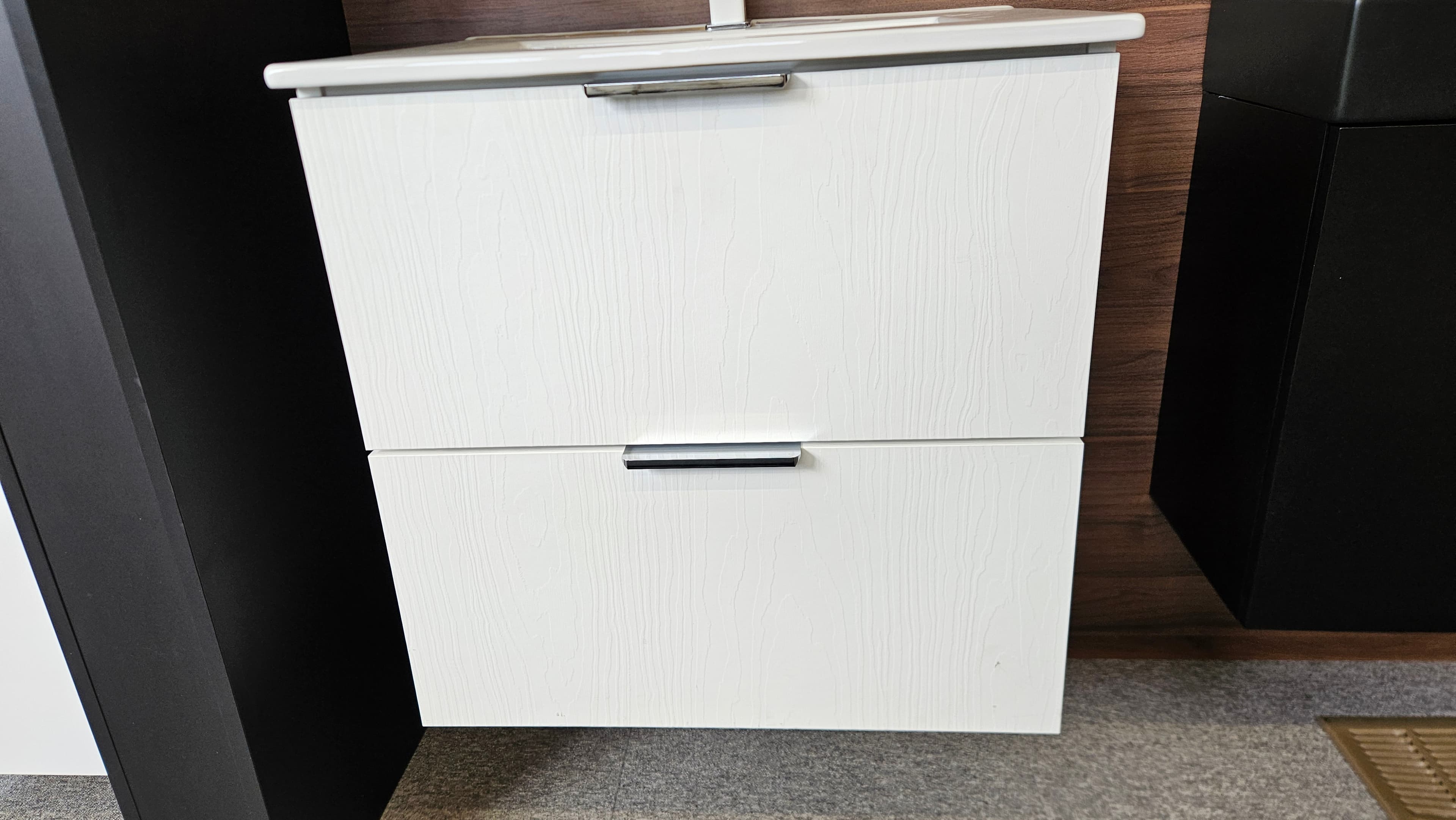 IO WOOD. 2S 60 - szafka wisząca z dwiema szufladami Milenium White 600x455mm ML.WO.2S.60.MW *W  **ekspo - Powystawowy Bielsko-Biała