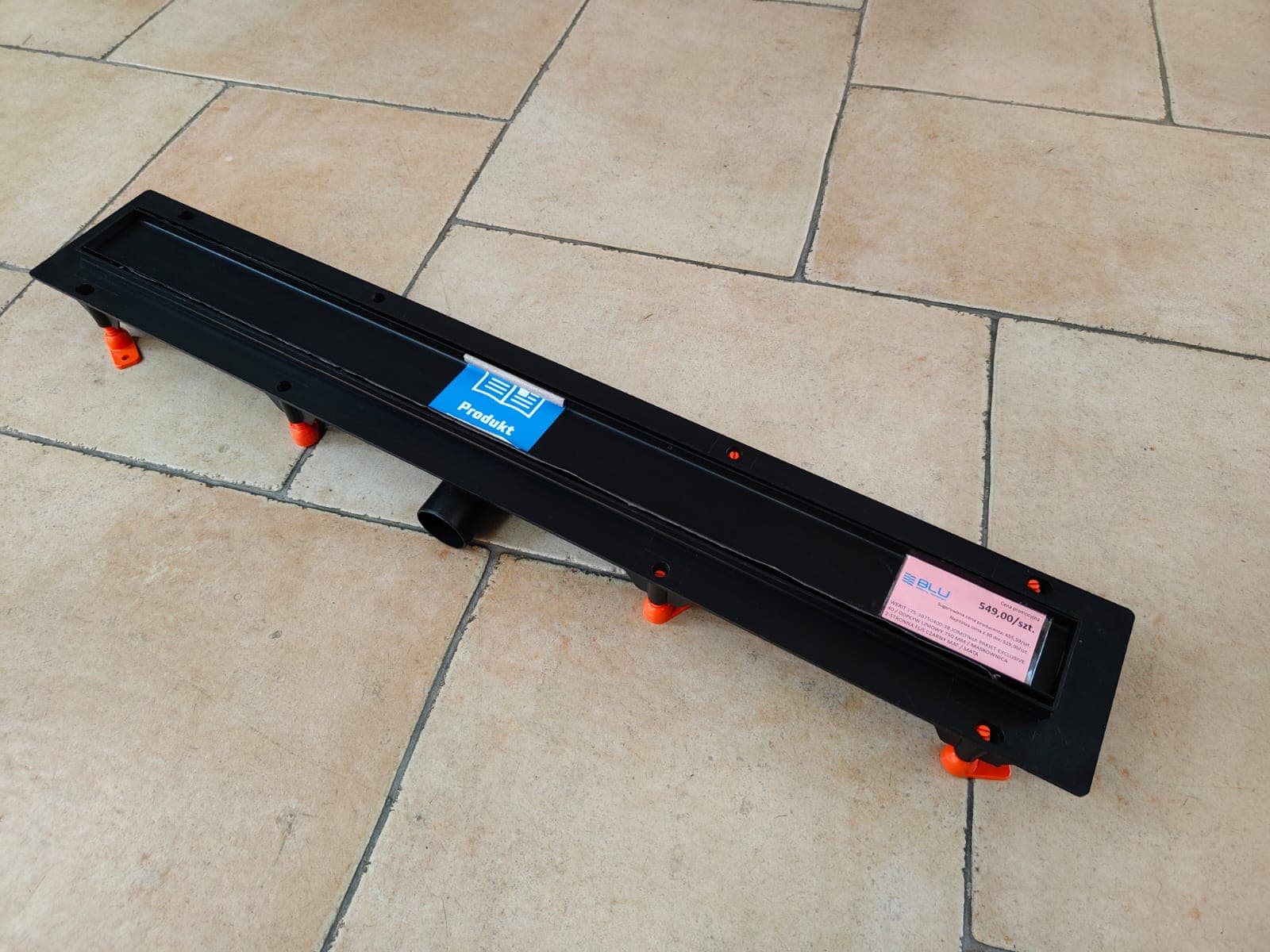 WERIT 175-30750400-38 JOMOTech EXCLUSIVE 40 / ODPŁYW LINIOWY 750 MM / MASKOWNICA 2-STRONNA FLIS CZARNY MAT/ MATA USZCZELNIAJĄCA - Powystawowy Nowy Sącz
