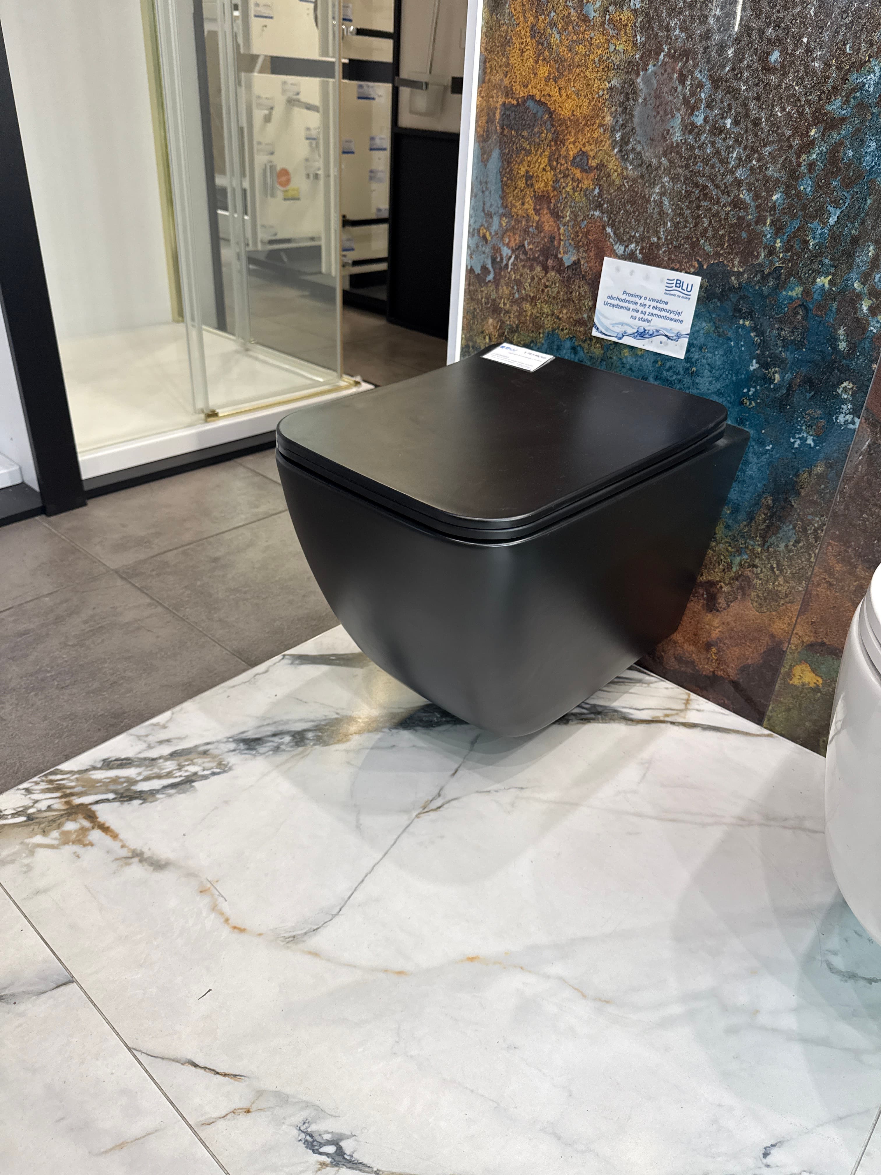 IO ARNOY BLACK miska wc wisząca Rimless 515x355 mm z deską slim wolnoopadającą z funkcją łatwego wypinania CE.ARN.BL.WC515 *16  *W  **ekspo - Powystawowy Toruń