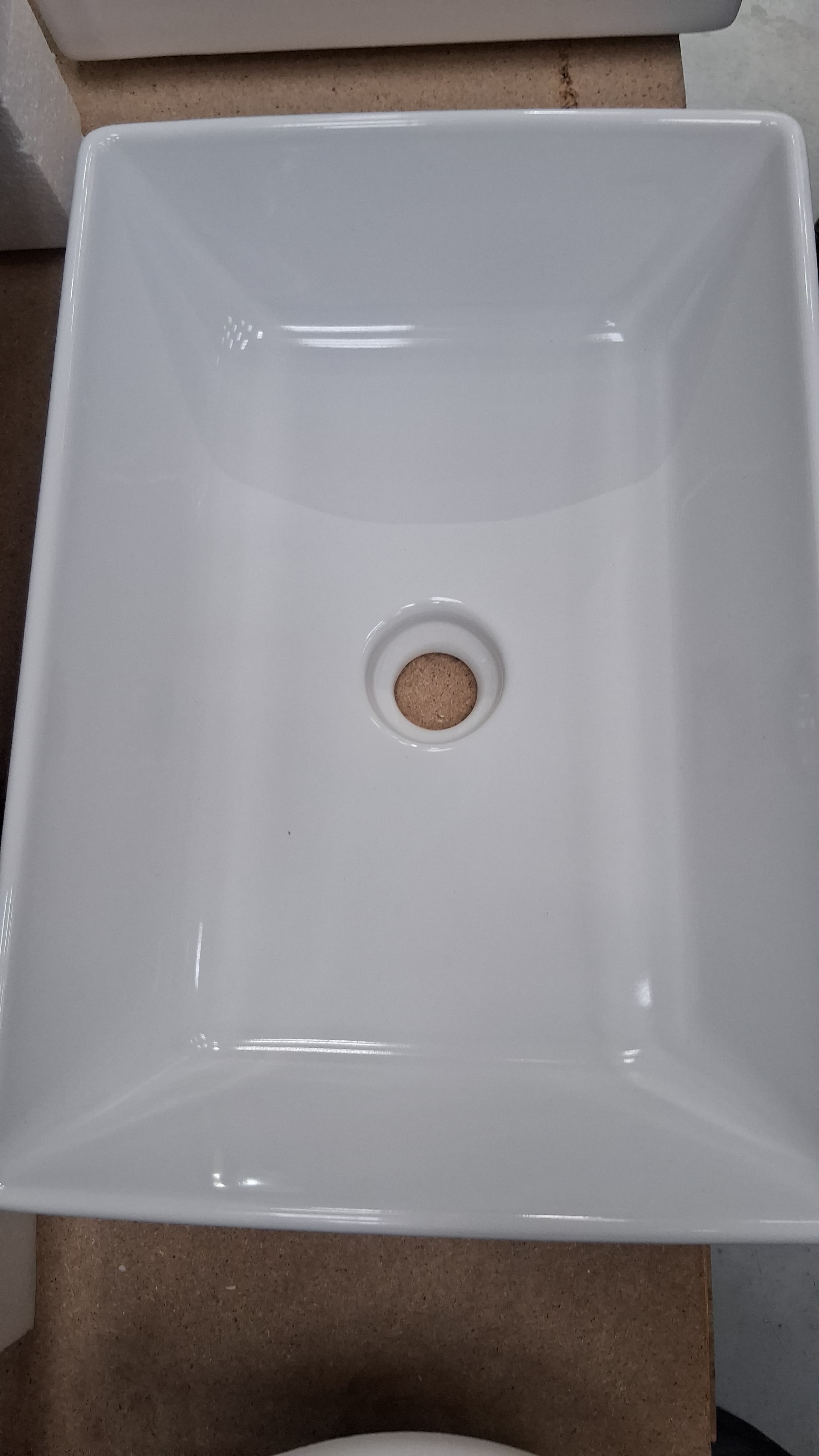 CERSANIT UMYWALKA NABLATOWA CITY SP50 PROSTOKĄTNA Z CERAMICZNYM KORKIEM BOX  K35-048  *24 - Nowy, rozpakowany Białystok