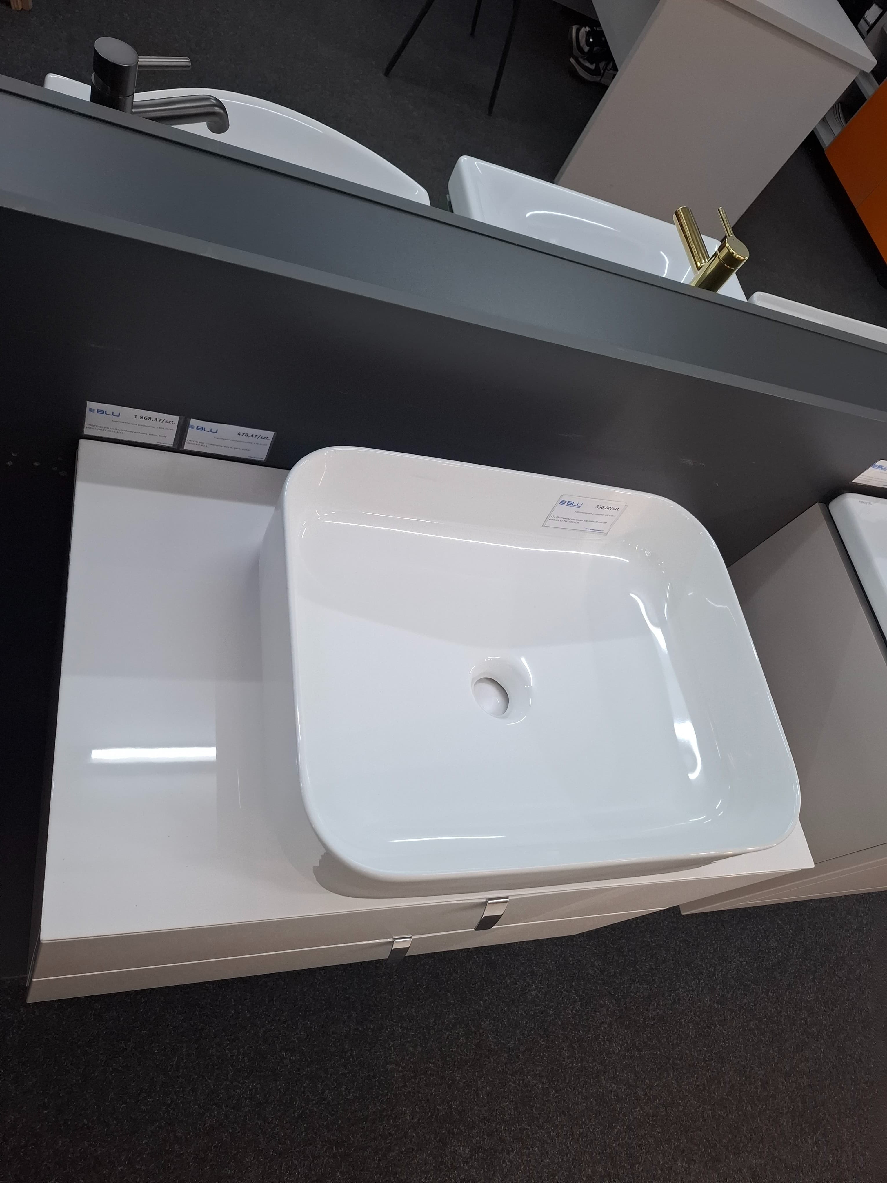 ORISTO blat uniwersalny 80 cm, biały połysk OR00-BU-80-1 - Powystawowy Skierniewice