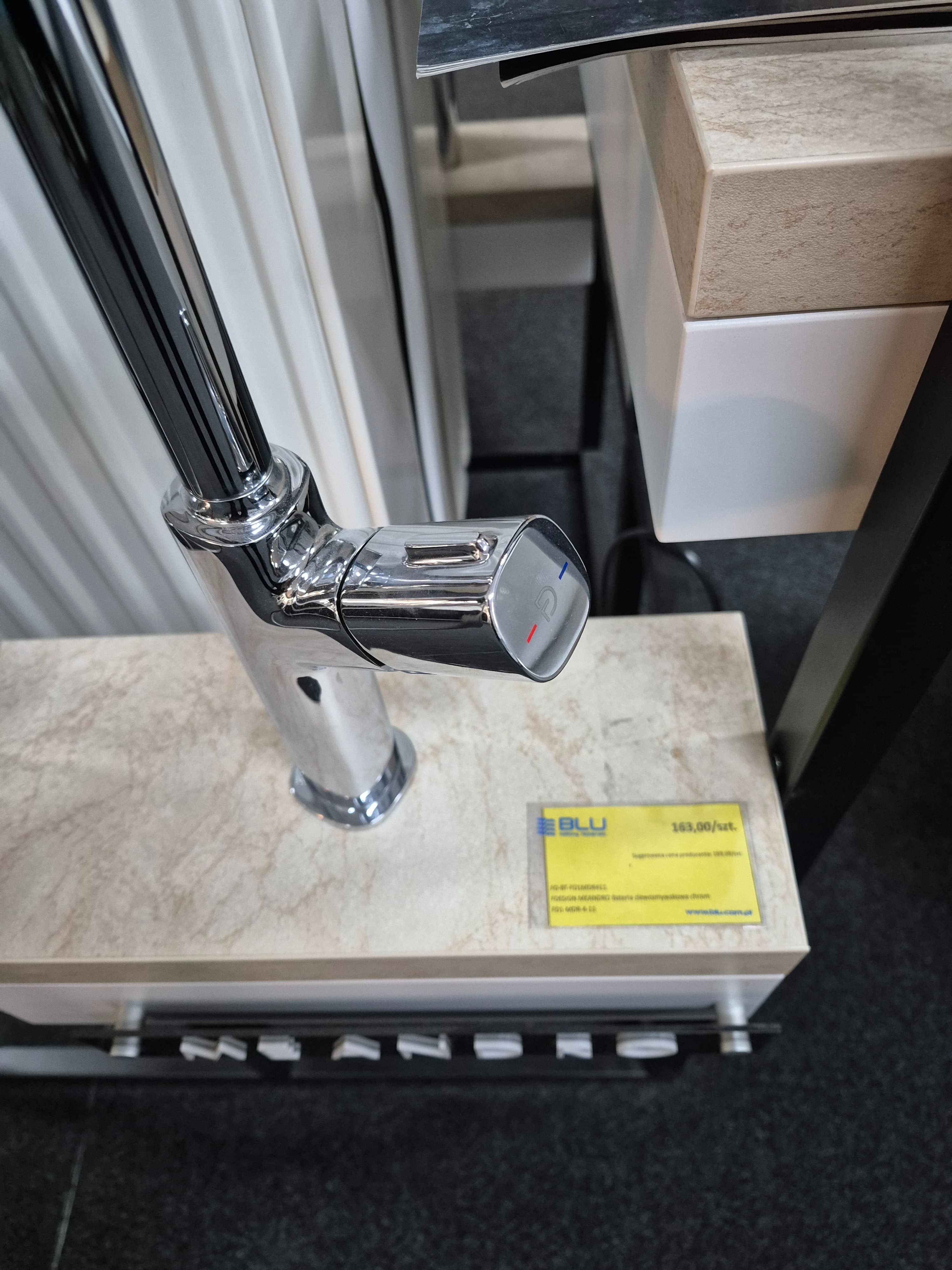 FDESIGN MEANDRO Bateria zlewozmywakowa chrom FD1-MDR-4-11 - Powystawowy Ostrowiec Świętokrzyski