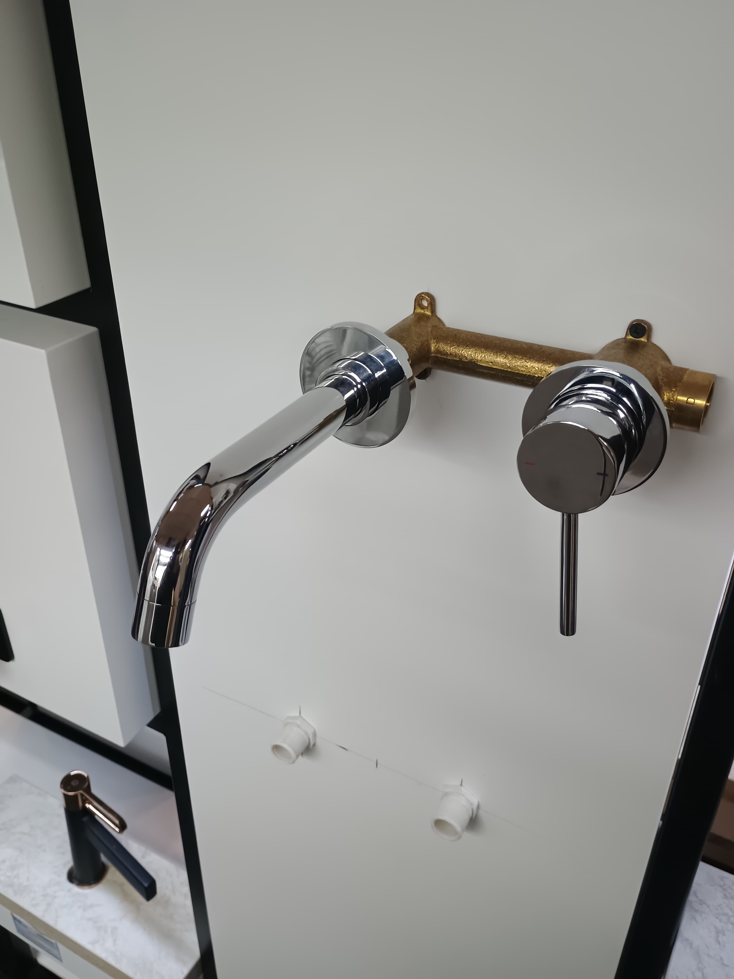 FDESIGN FLUSSO Bateria umywalkowa podtynkowa  chrom z zestawem podtynkowym FD1-FLS-3PA-11 - Powystawowy Łódź Zgierska