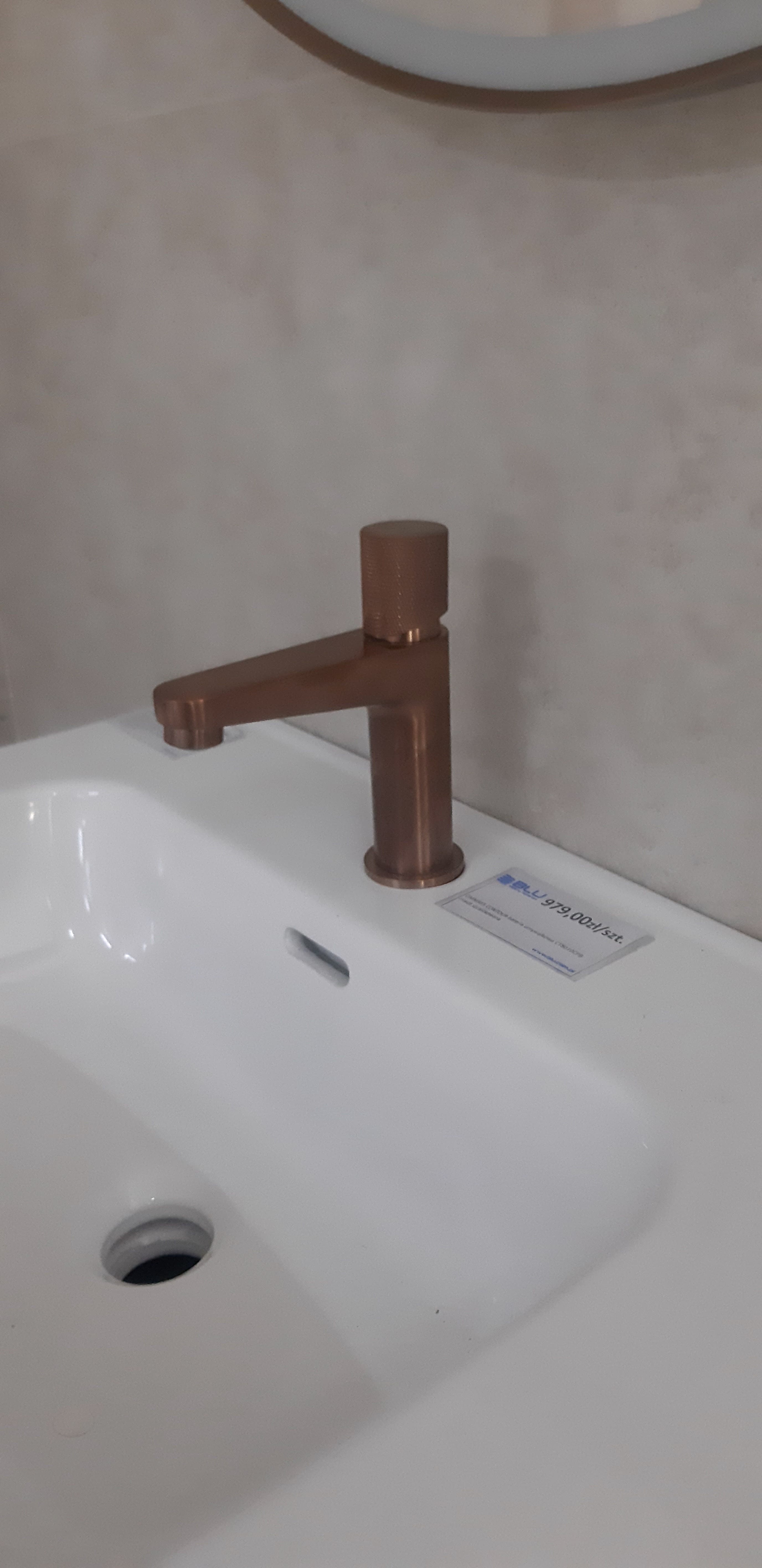 OMNIRES CONTOUR bateria umywalkowa CT8010CPB miedź szczotkowana - Powystawowy Bochnia