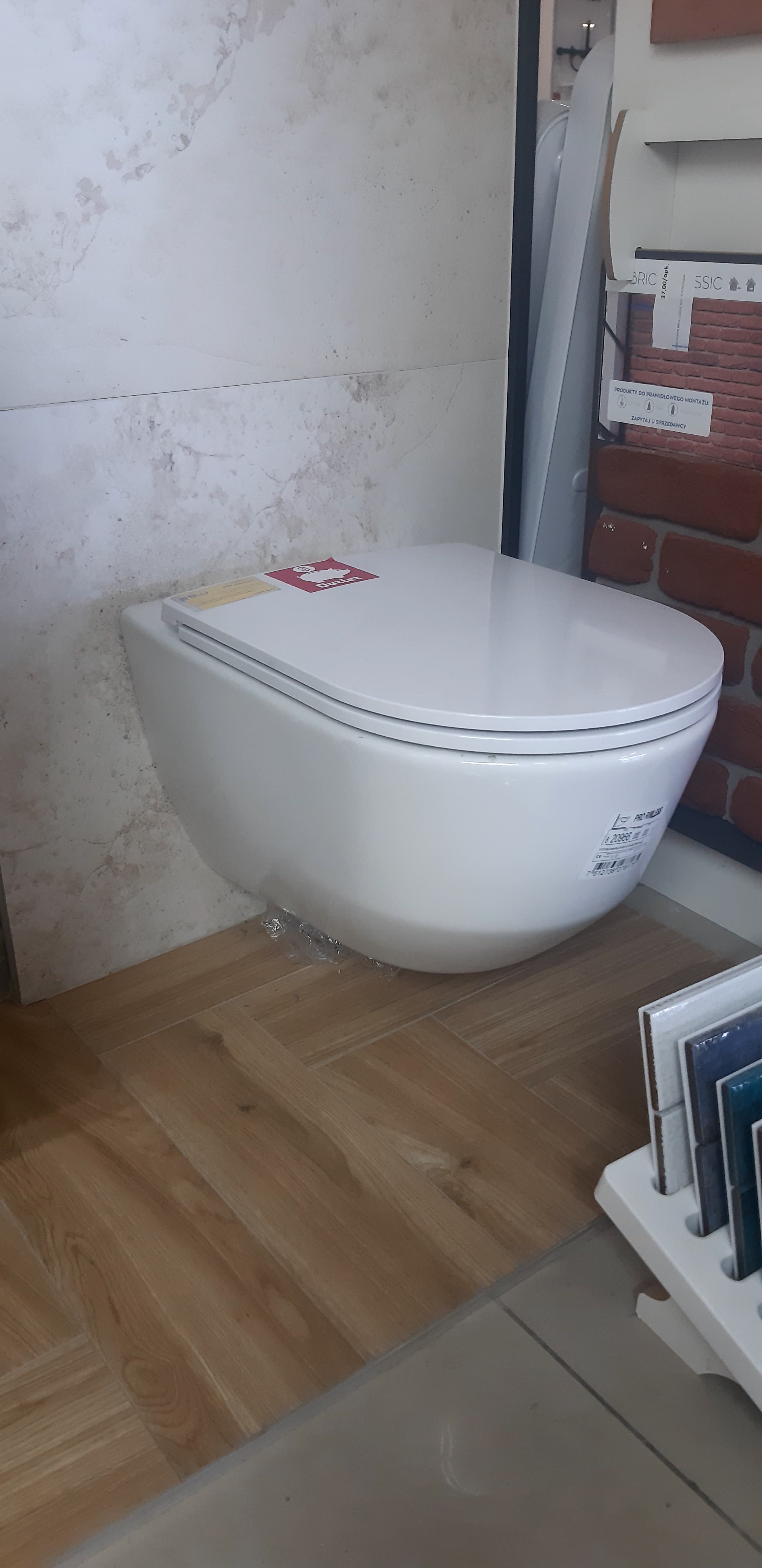 LAUFEN zestaw miska WC PRO A Rimless + deska wolnoopadająca PRO Slim H8669560000001 *18 *3pal - Powystawowy Bochnia