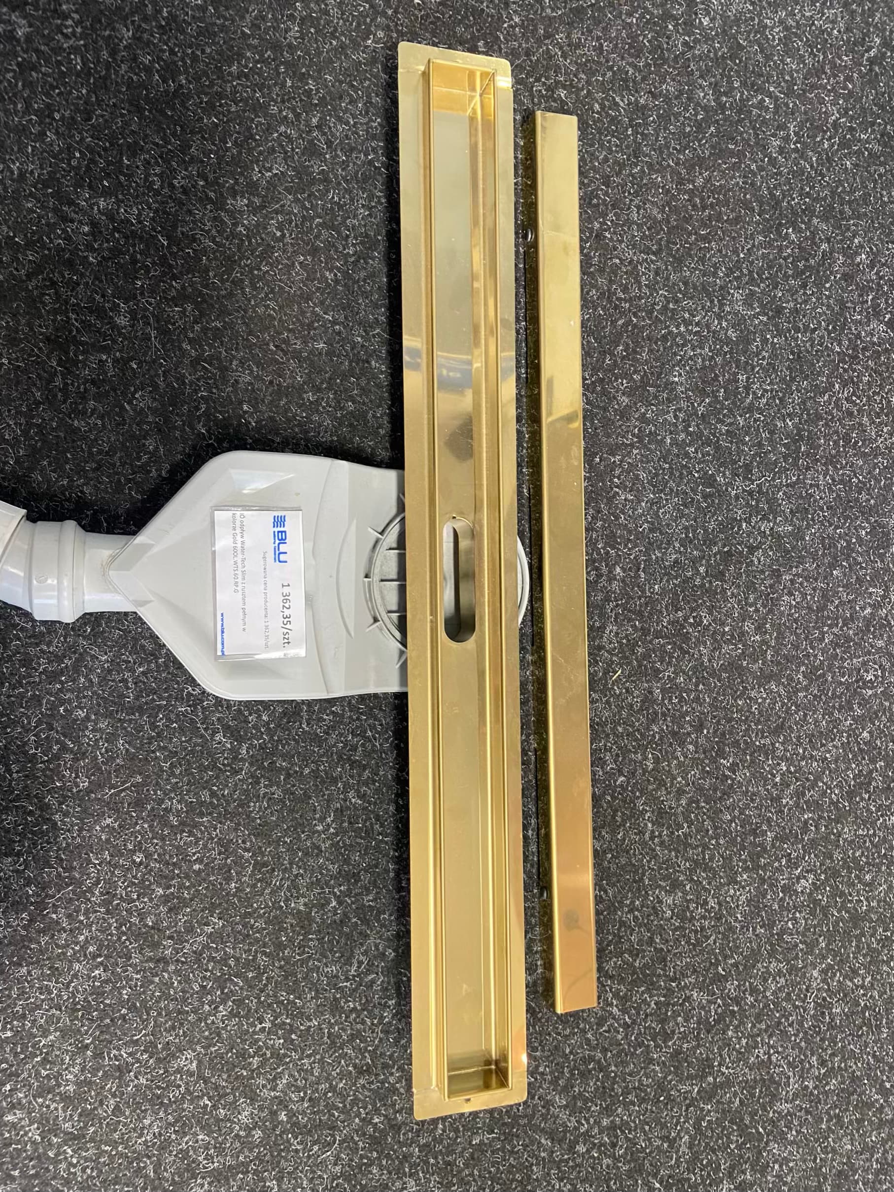 IO odpływ Water-Tech Slim z rusztem pełnym w kolorze Gold 60  OL.WTS.60.RP.G  **ekspo - Powystawowy Dębica