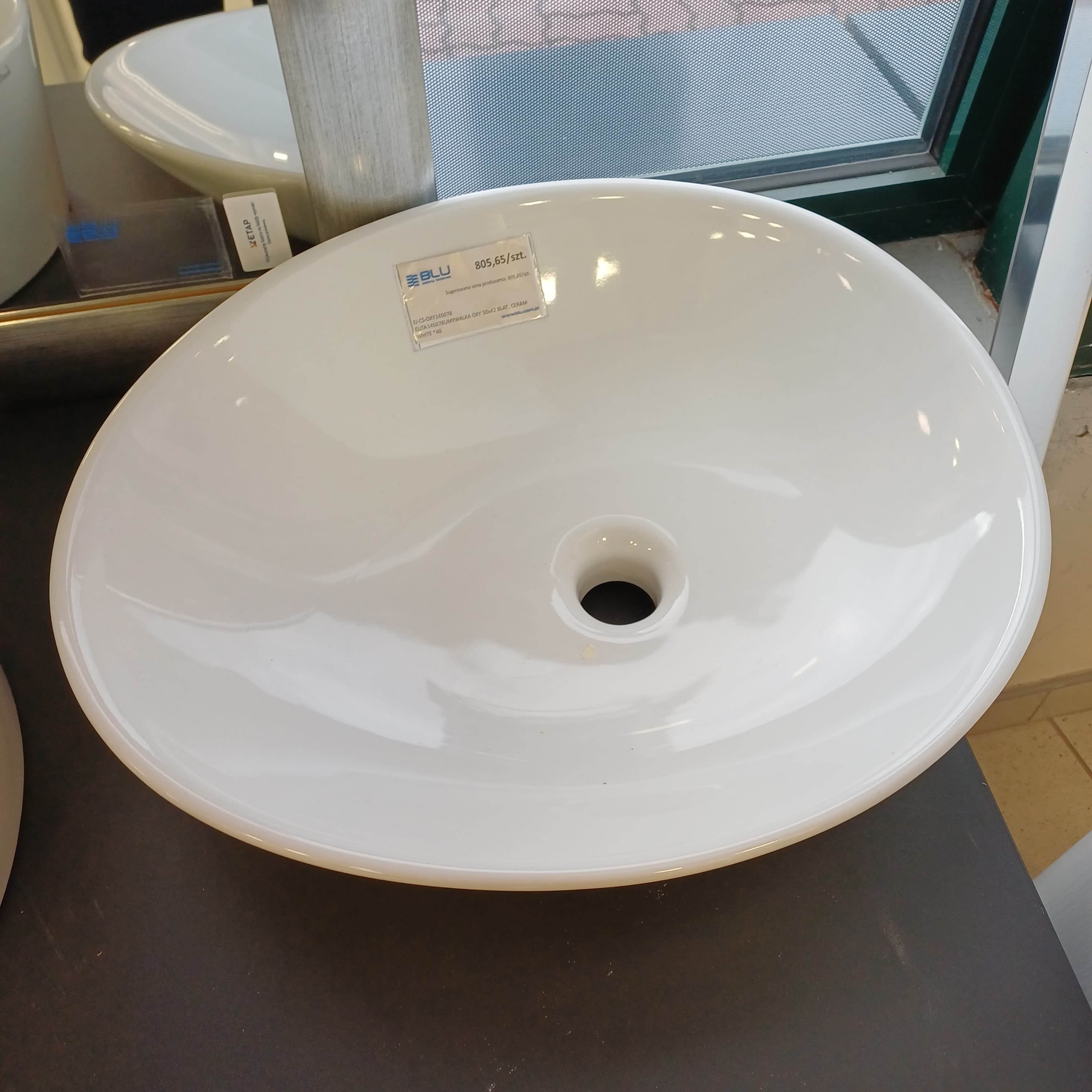 ELITA  RE040500118060   145078  UMYWALKA OXY 50x42 BLAT, CERAM WHITE   *40 - Powystawowy Inowrocław