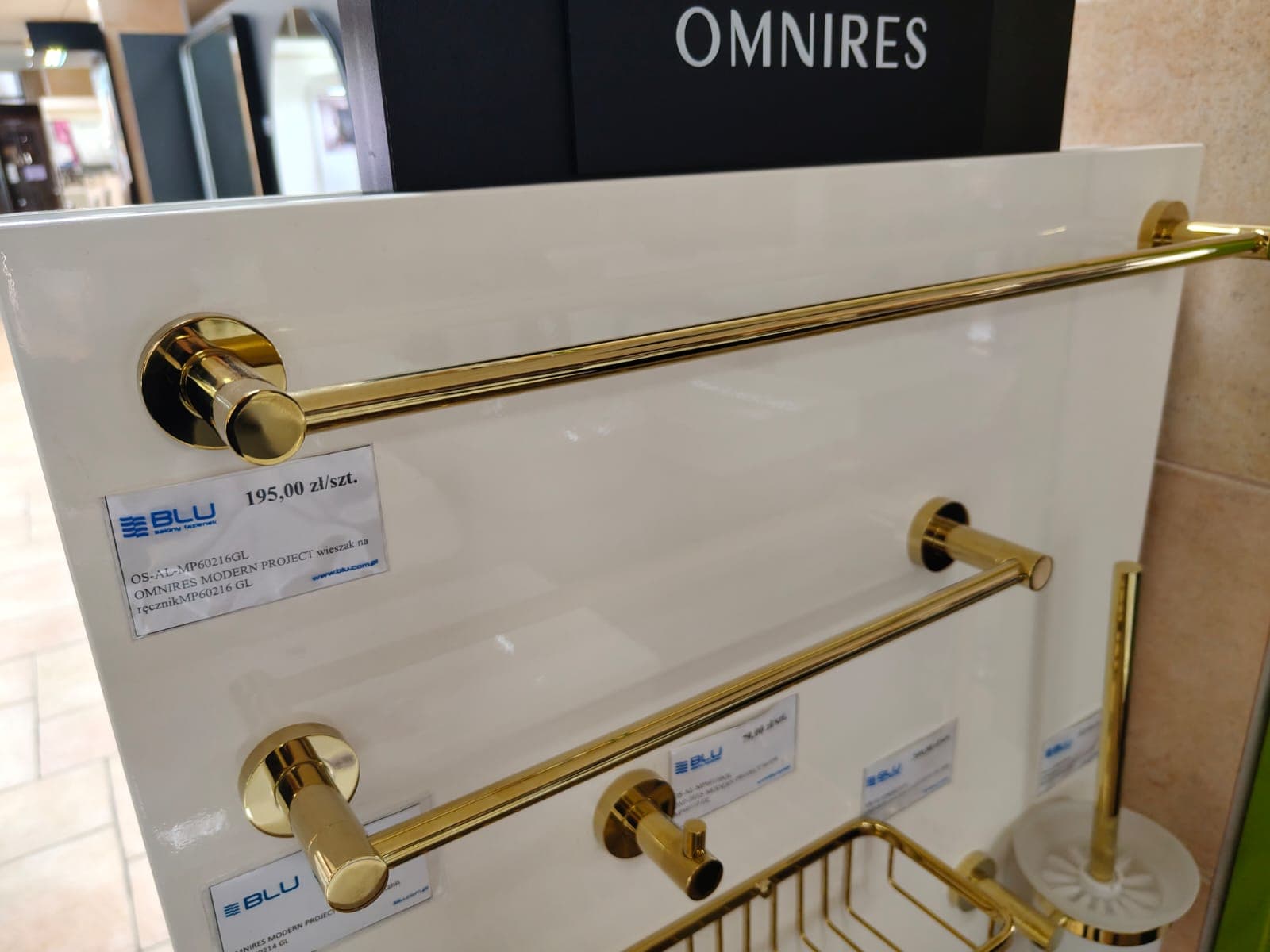 OMNIRES MODERN PROJECT wieszak na ręcznik  MP60216 GLB - Powystawowy Nowy Sącz