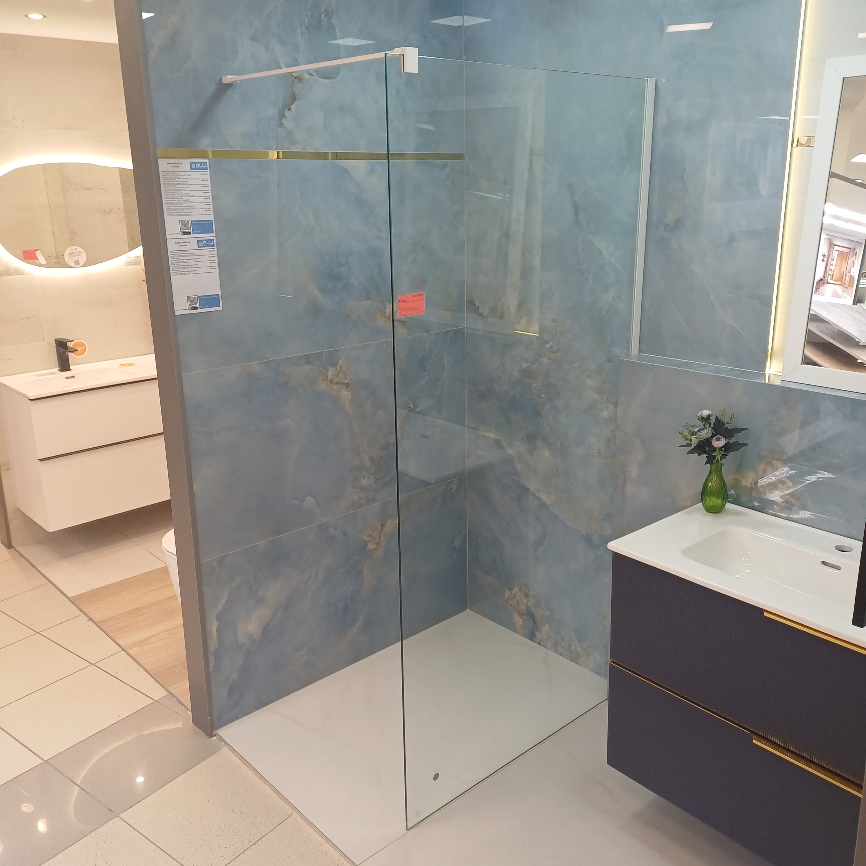 IO ENO WALK-IN 100x200 profil biały szkło przezroczyste ENO4P1000907 *9 *W  **ekspo - Powystawowy Inowrocław
